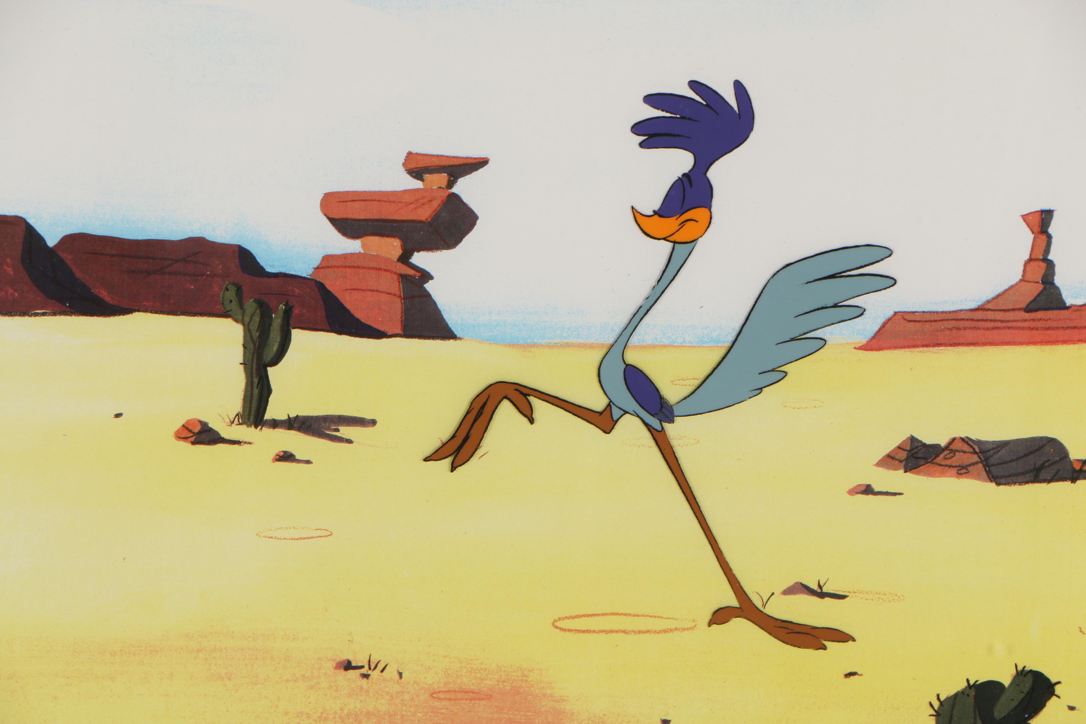 Three Hand-Colored Warner Brothers Animation Cels