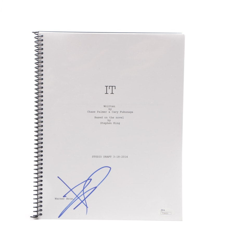 Bill Skarsgard Autographed "It" Script - JSA COA