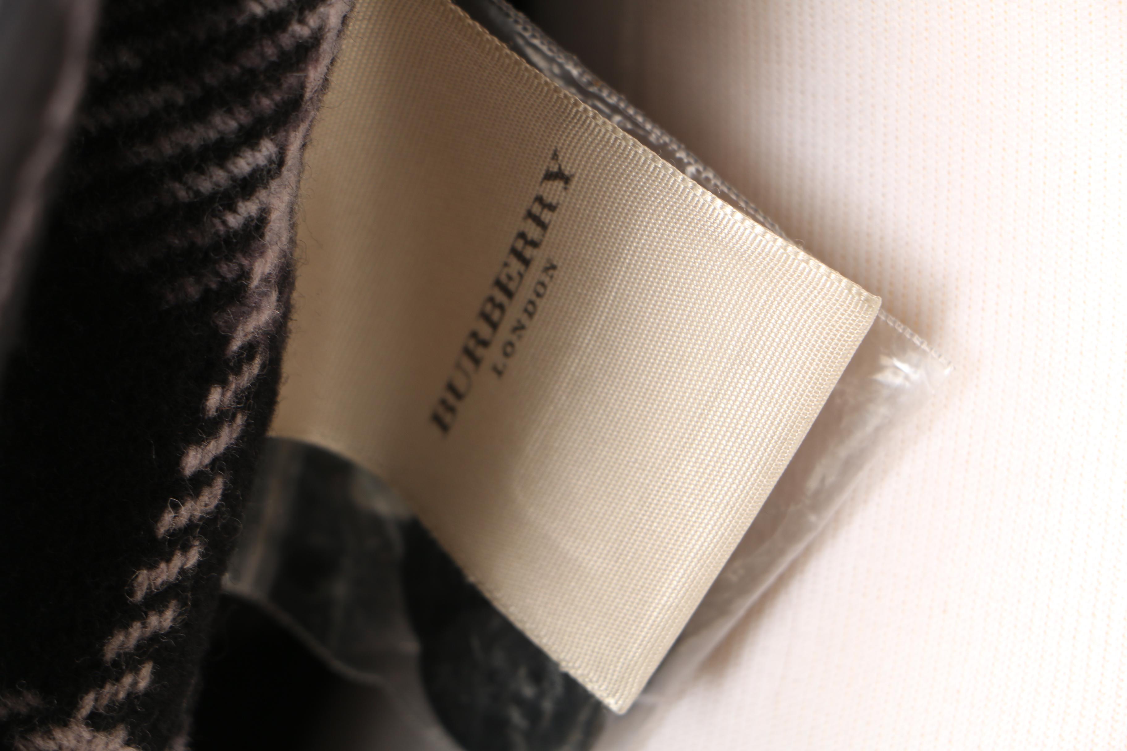 Women's 2007 Burberry London Irene Black Cotton Double-Breasted Trench Coat