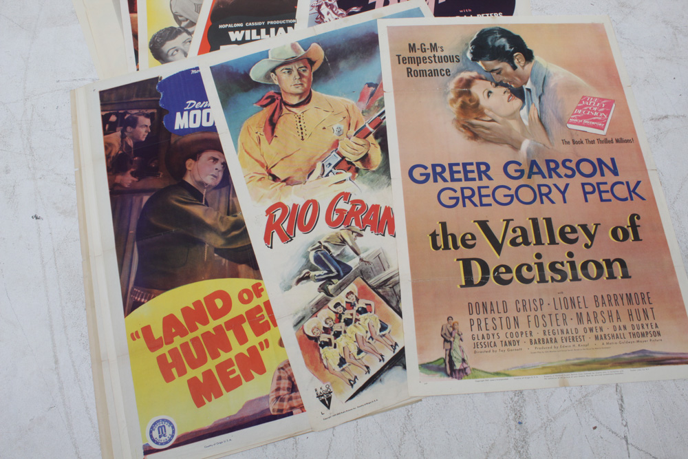 1930s - 1950s Film Posters Featuring "Bambi", Gary Cooper, Olivia DeHaviland