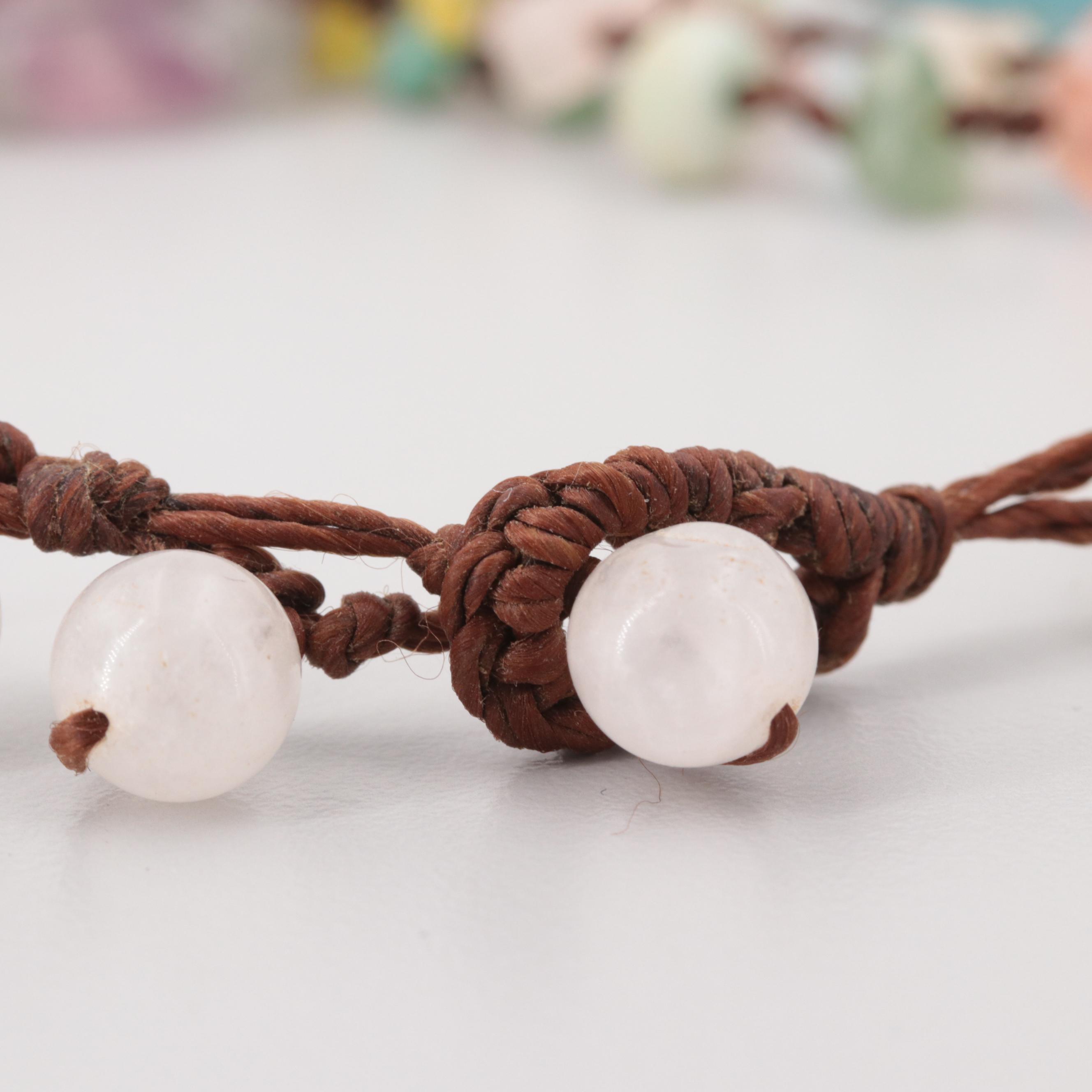 Fluorite, Aventurine and Chalcedony Necklace