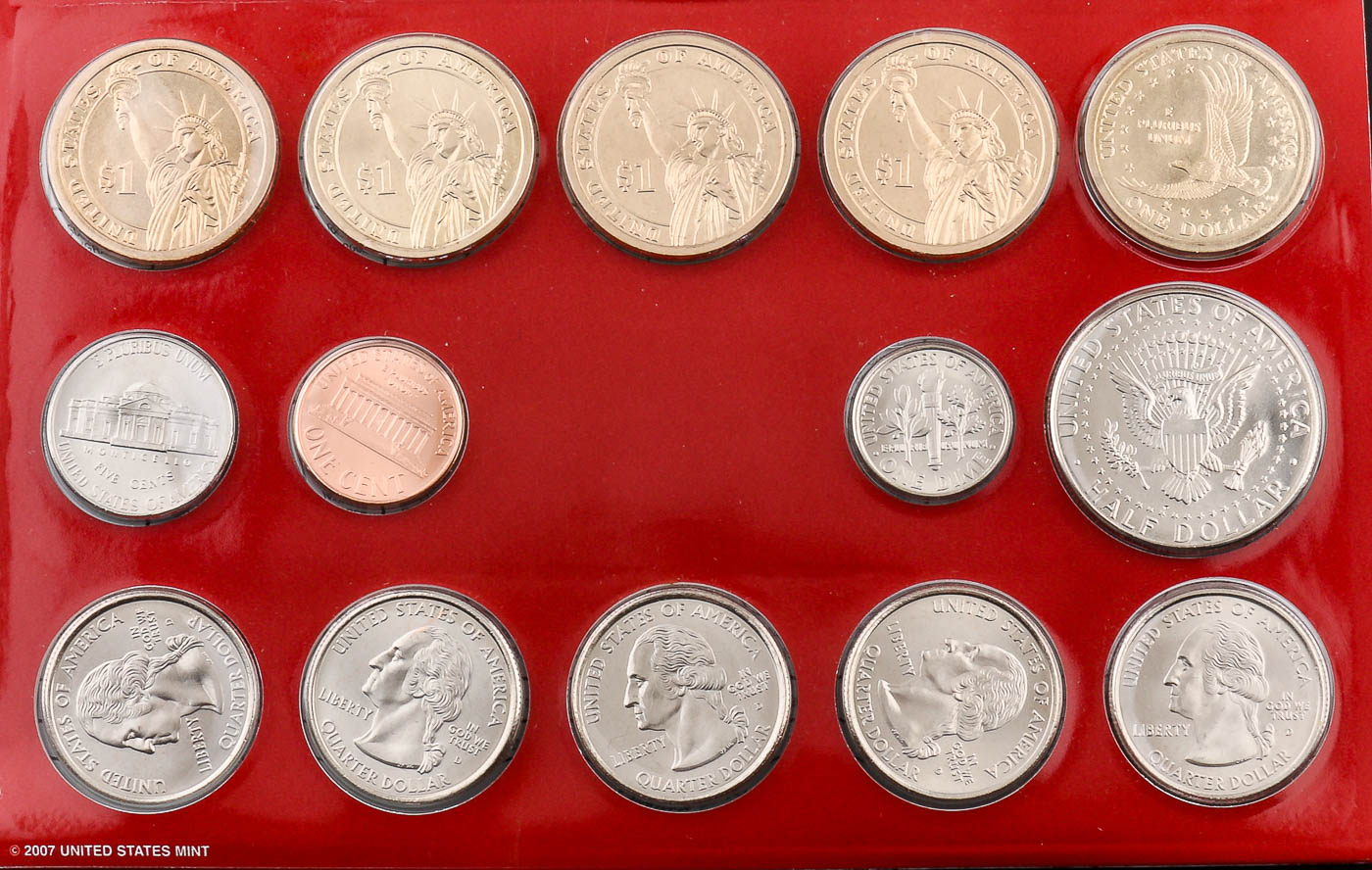 2007 United States Uncirculated Denver and Philadelphia Mint Set