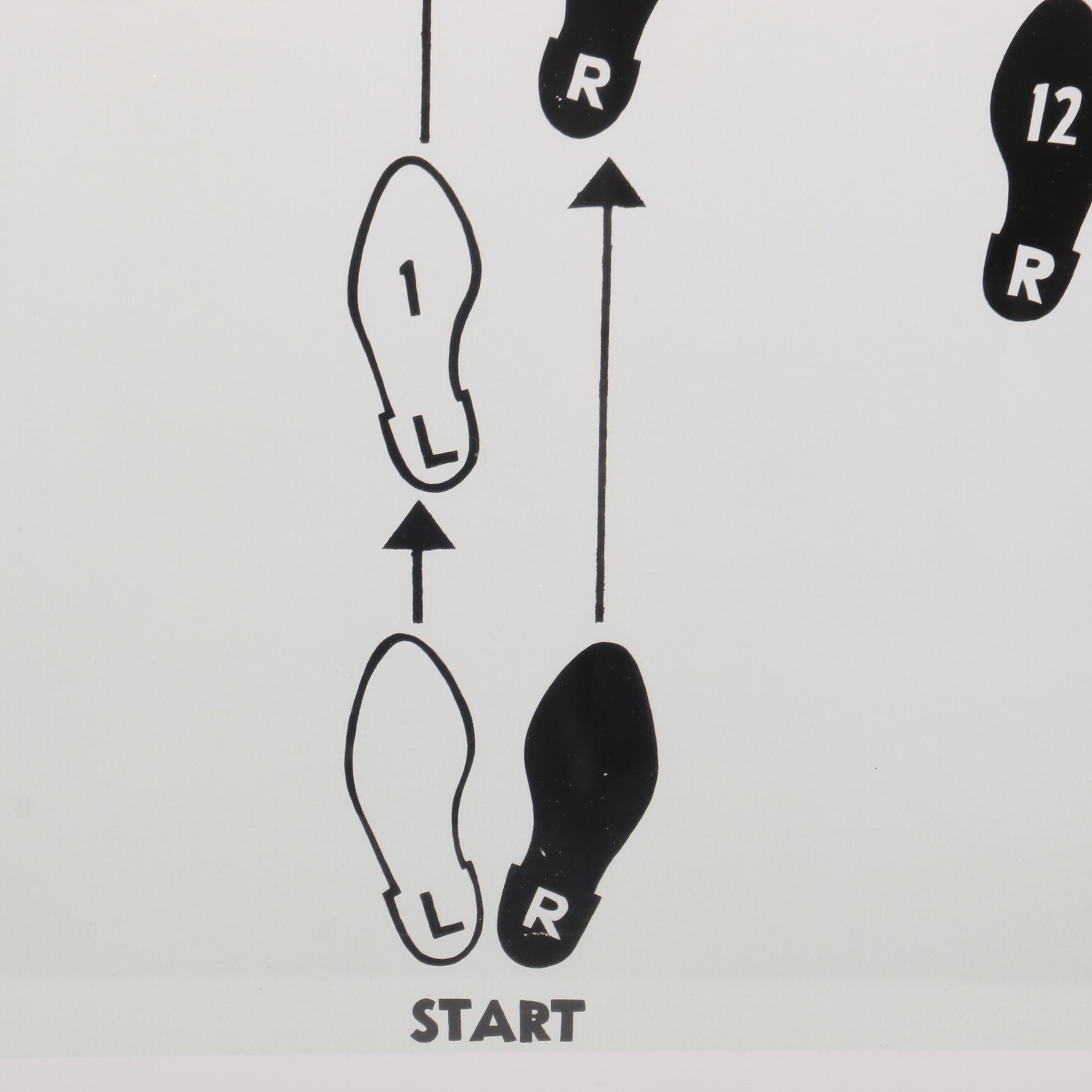Offset Lithograph after Andy Warhol "Dance Diagram [2]..."