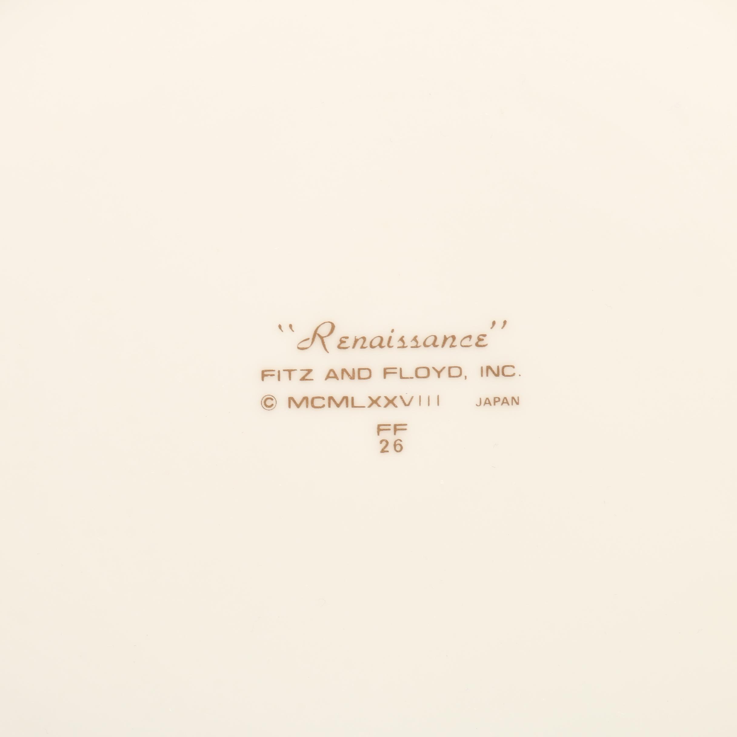 Fitz and Floyd "Renaissance" China Dinnerware