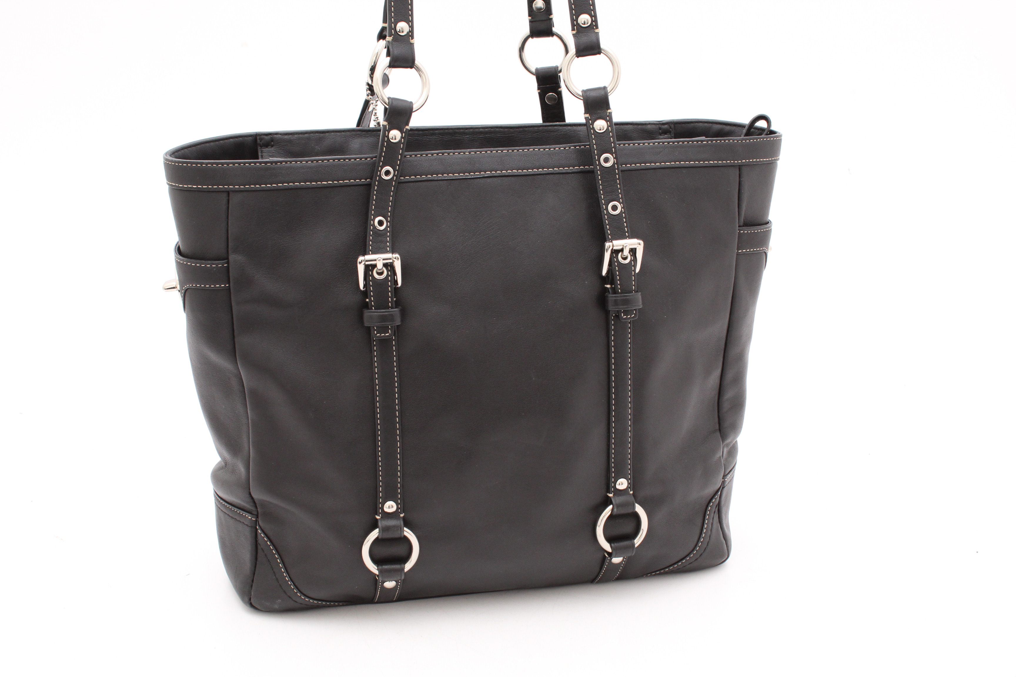 2008 Coach Gallery Black Leather Tote Bag