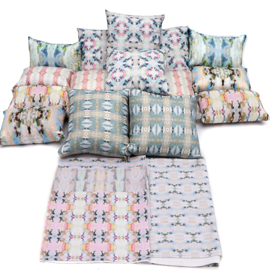 Laura Park Decorative Pillows and Assorted Sized Linens