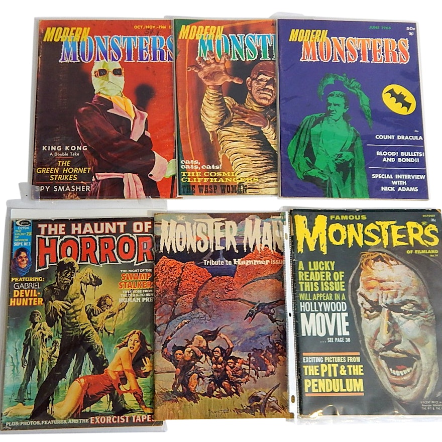 1960s/1970s "Modern Monsters" and Monster Themed Comics and Magazines