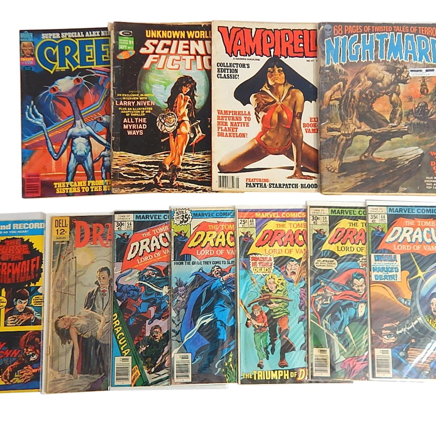 1960s/70s/80s Vampire, Dracula, Monsters Comic Books