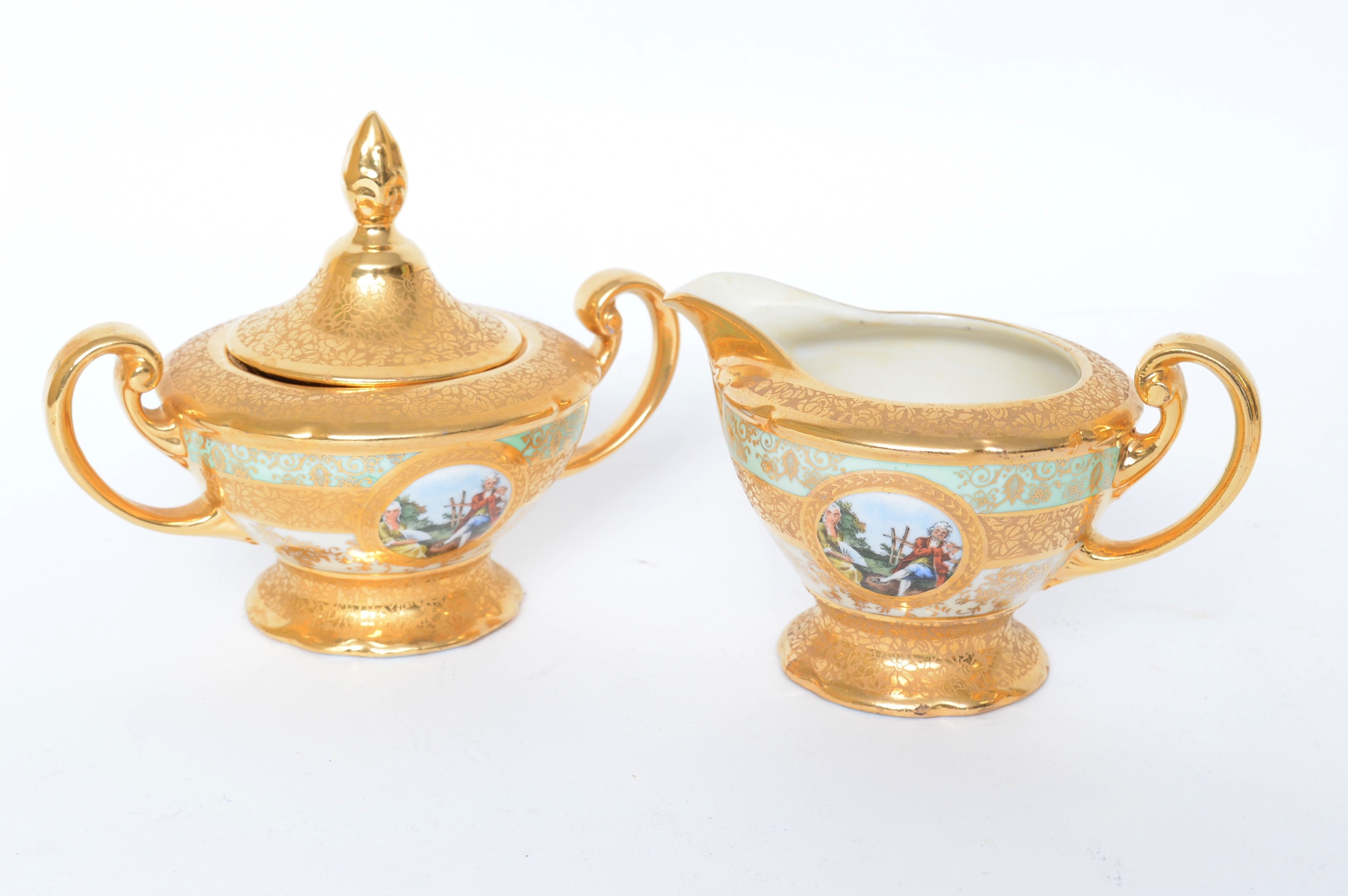 Le Mieux China Hand Decorated 24K Gold Accented China