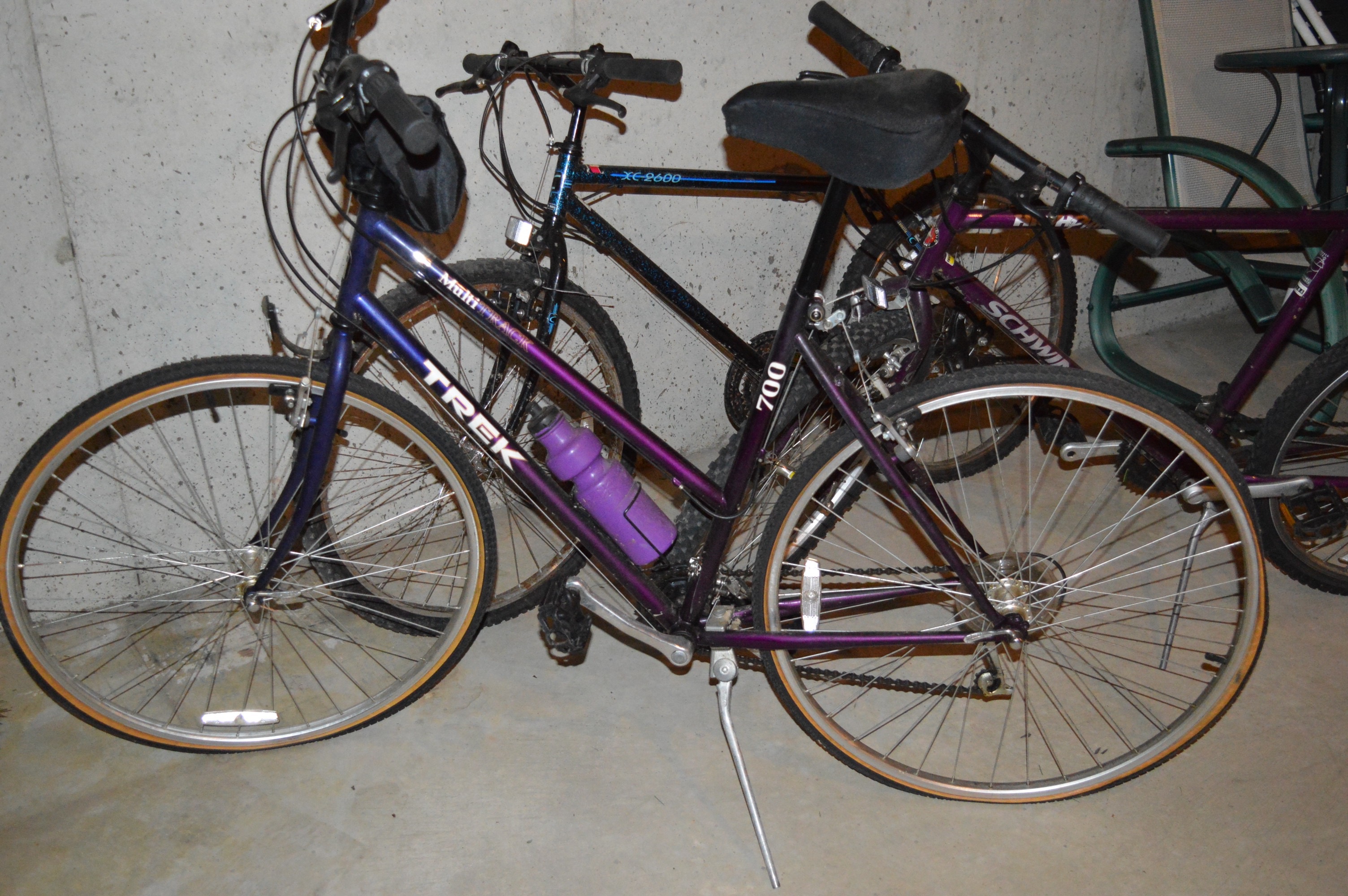 Mountain and Road Bicycles with Bike Rack Including Schwinn