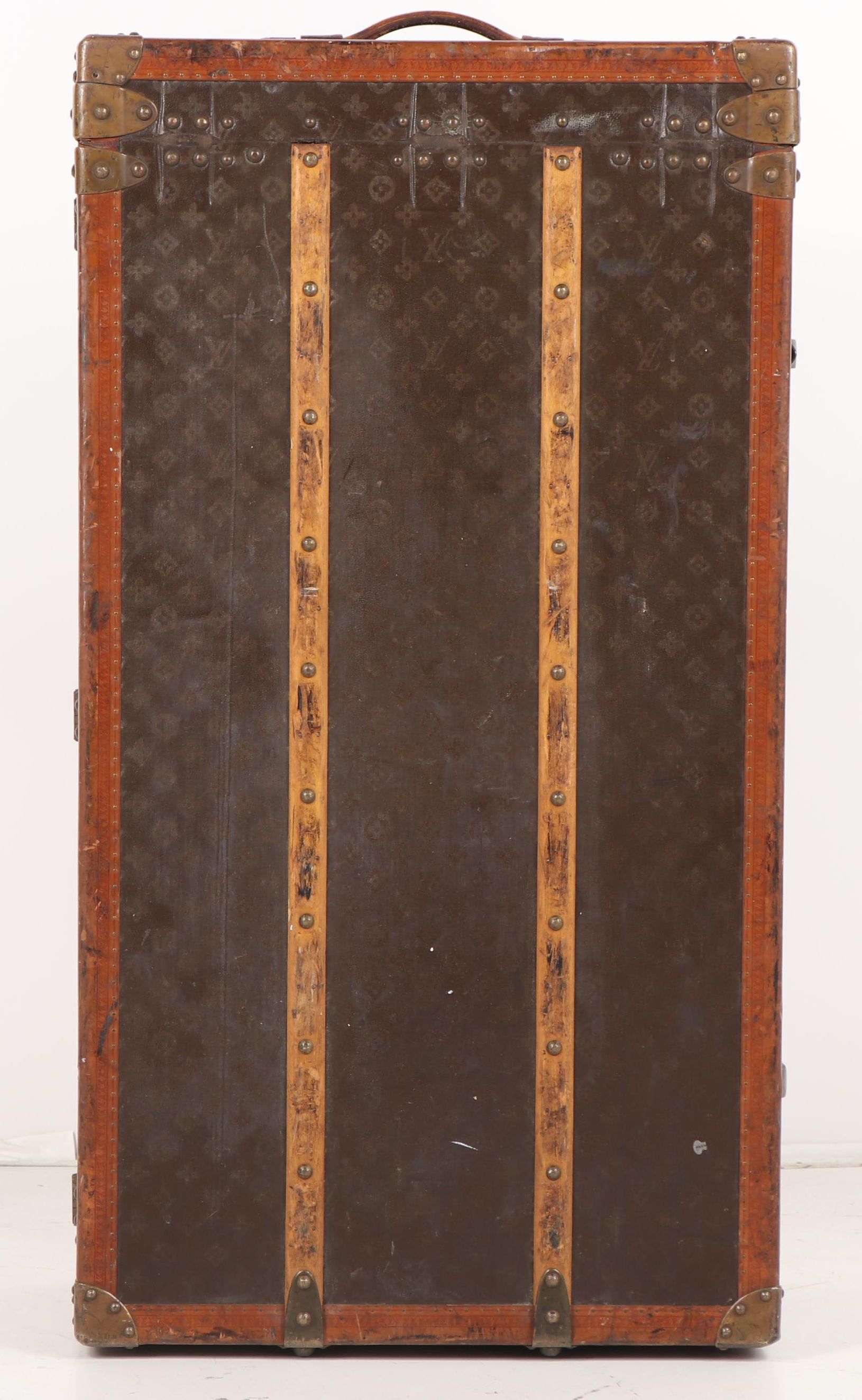 Louis Vuitton of Paris Monogram Canvas Steamer Trunk, circa 1920
