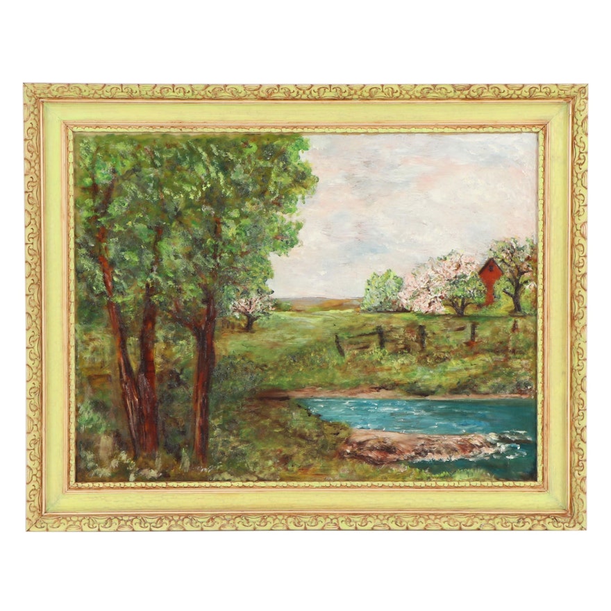 Rural Landscape Oil Painting