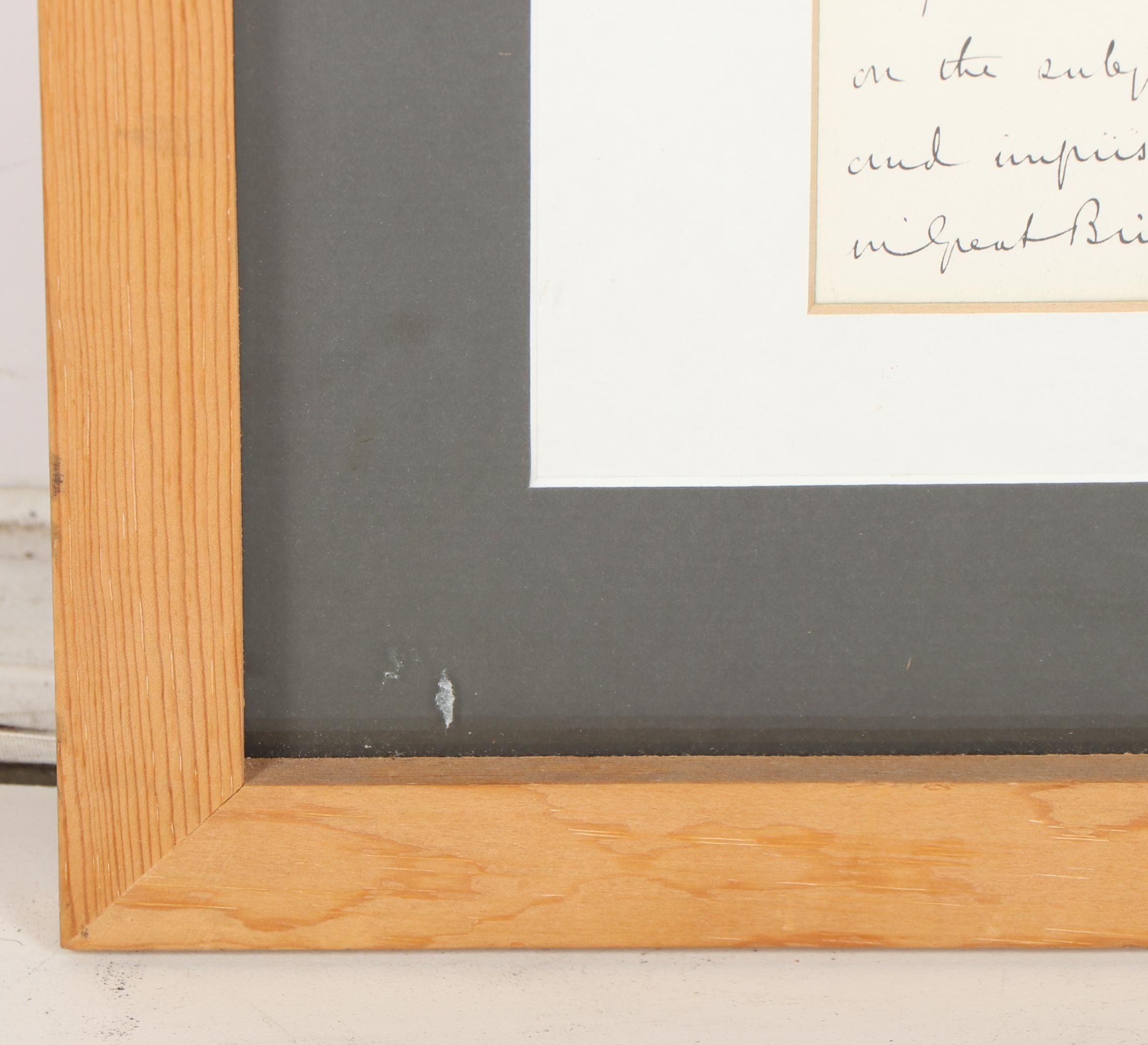 General Nathaniel Banks House of Representatives Letter and Portrait Engraving