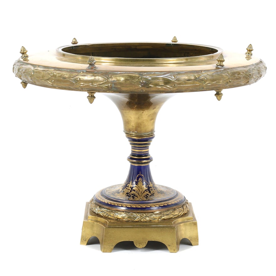 Venetian Style Brass Occasional Table Base, Early 20th Century