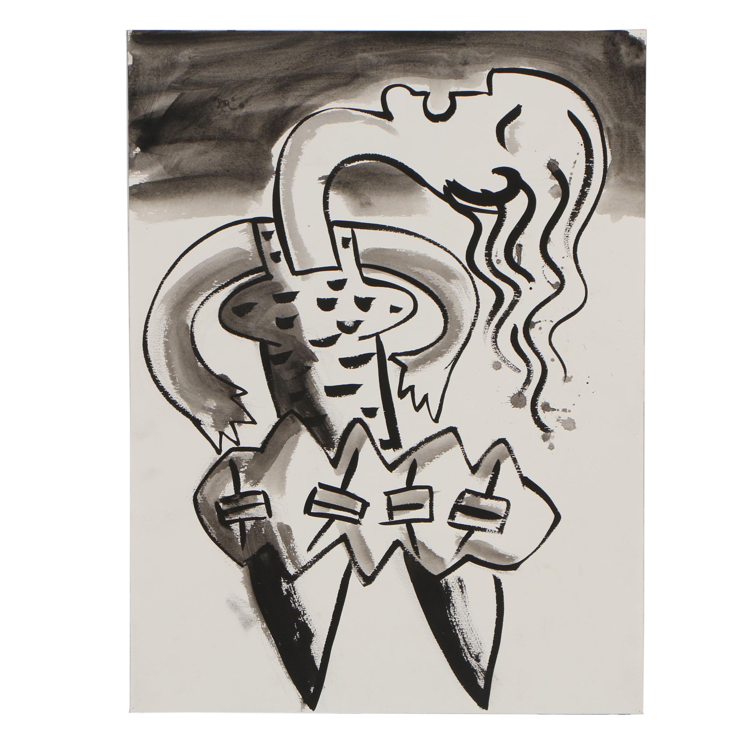 Merle Rosen Ink Painting