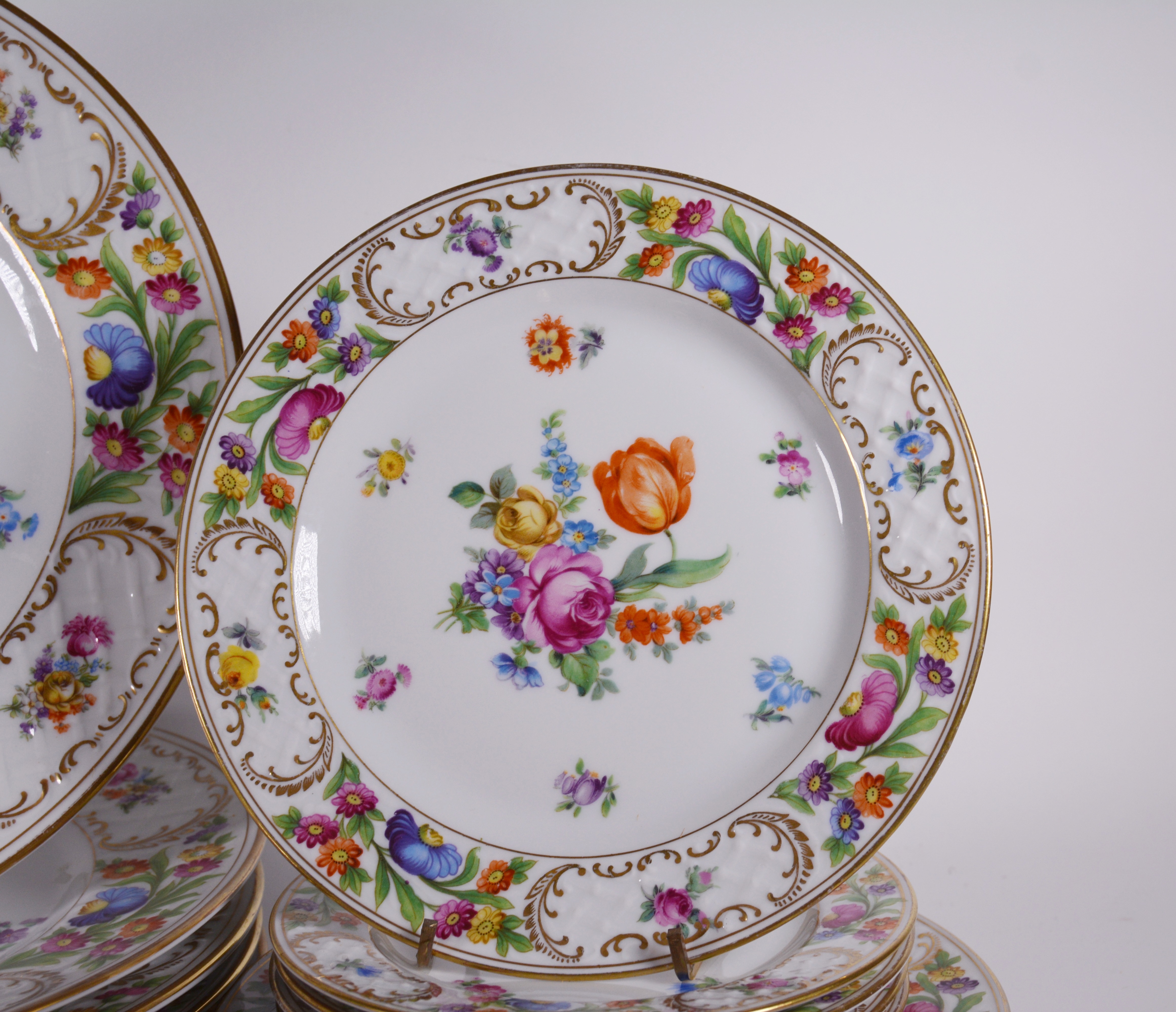 Schumann-Bavaria "Empress Dresden Flowers" China Dinnerware Set