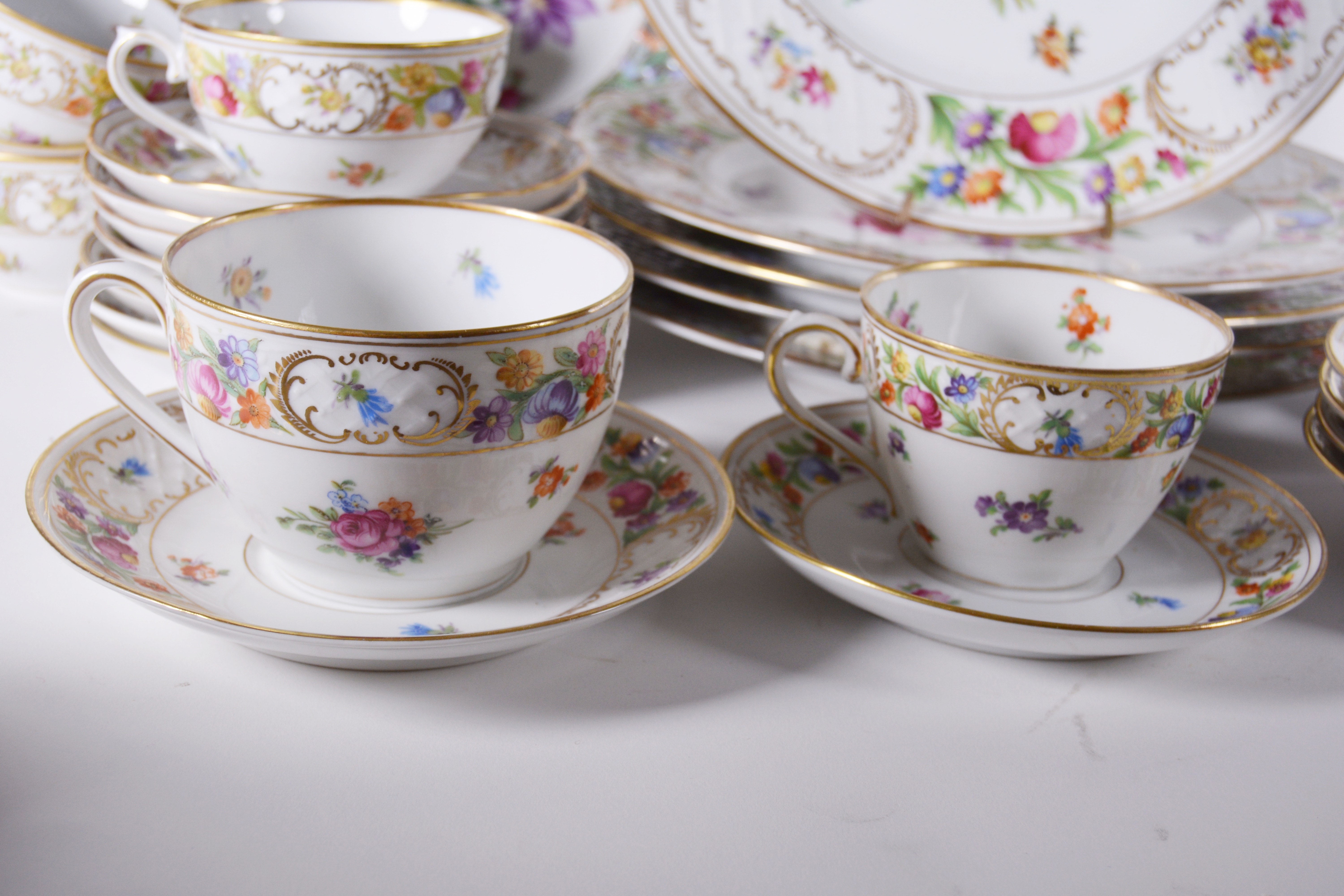 Schumann-Bavaria "Empress Dresden Flowers" China Dinnerware Set