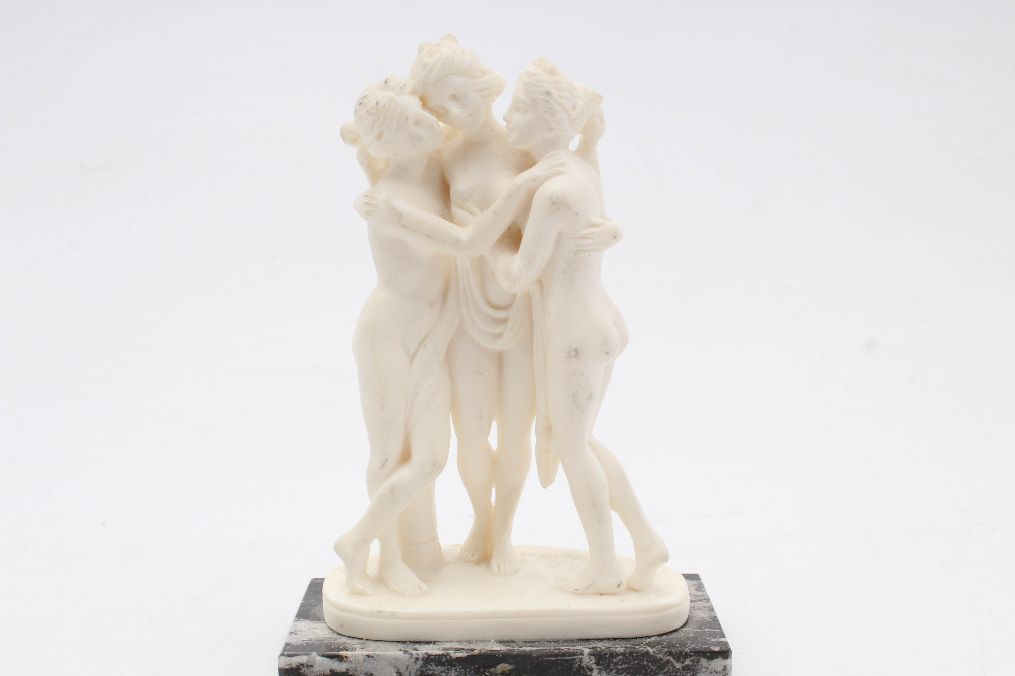 A Santini Cast Resin Sculpture After "The Three Graces" by Antonio Canova