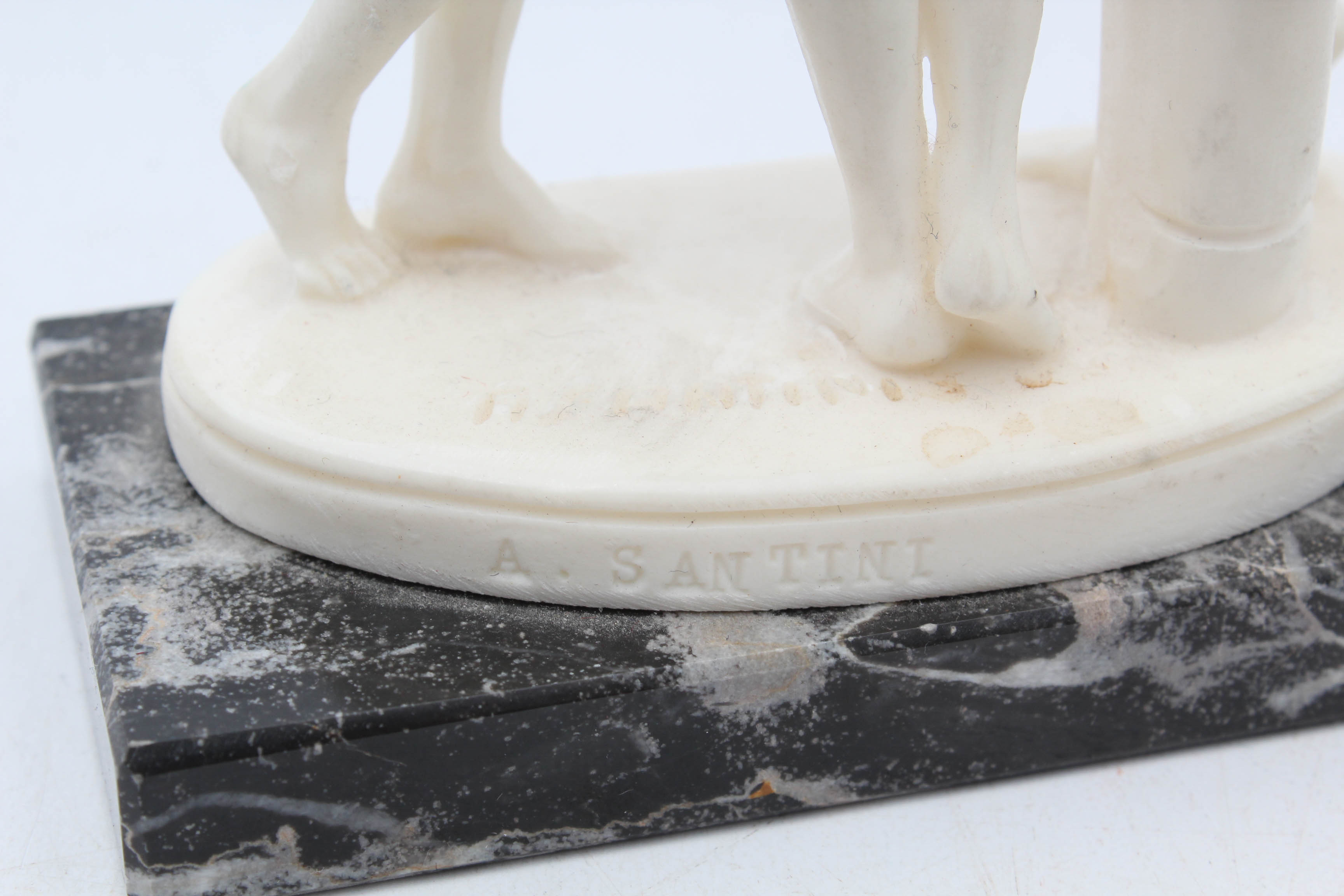 A Santini Cast Resin Sculpture After "The Three Graces" by Antonio Canova