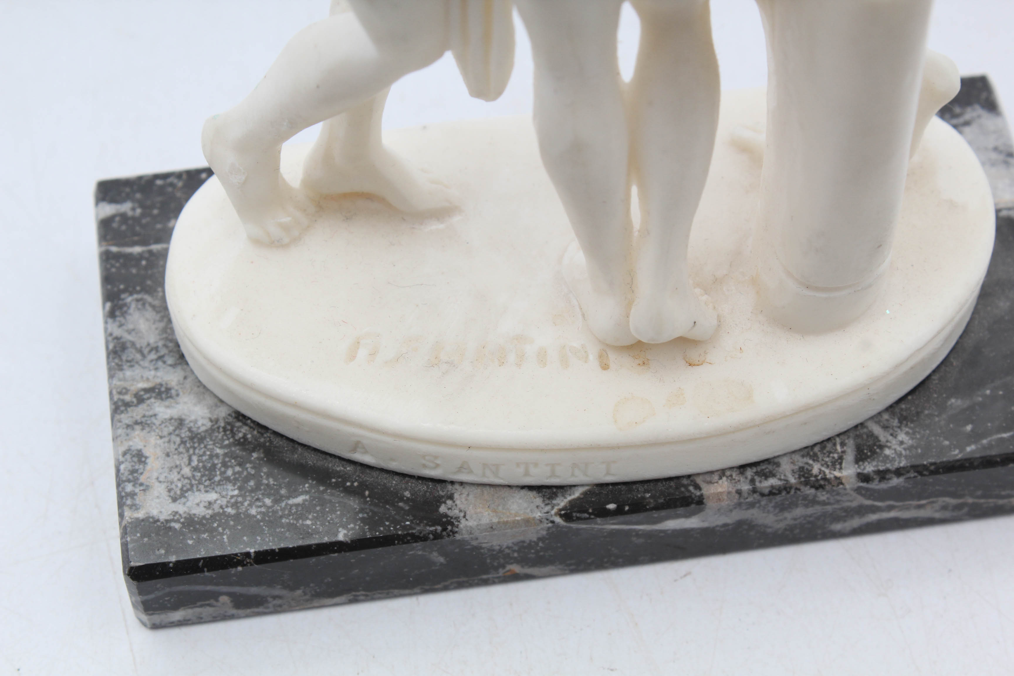 A Santini Cast Resin Sculpture After "The Three Graces" by Antonio Canova