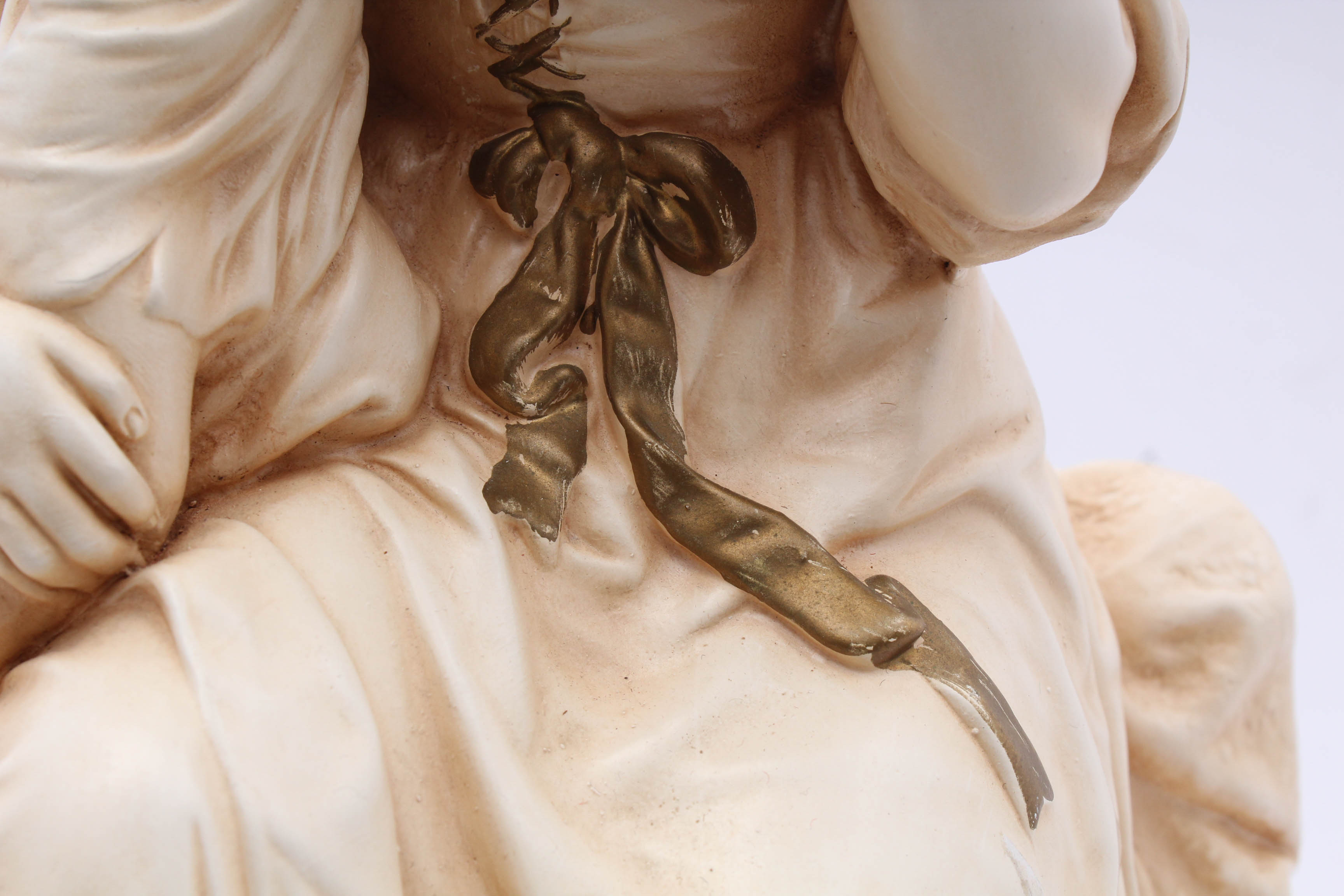 Artistic Royal Krafts Chalkware Mother and Child, 20th Century