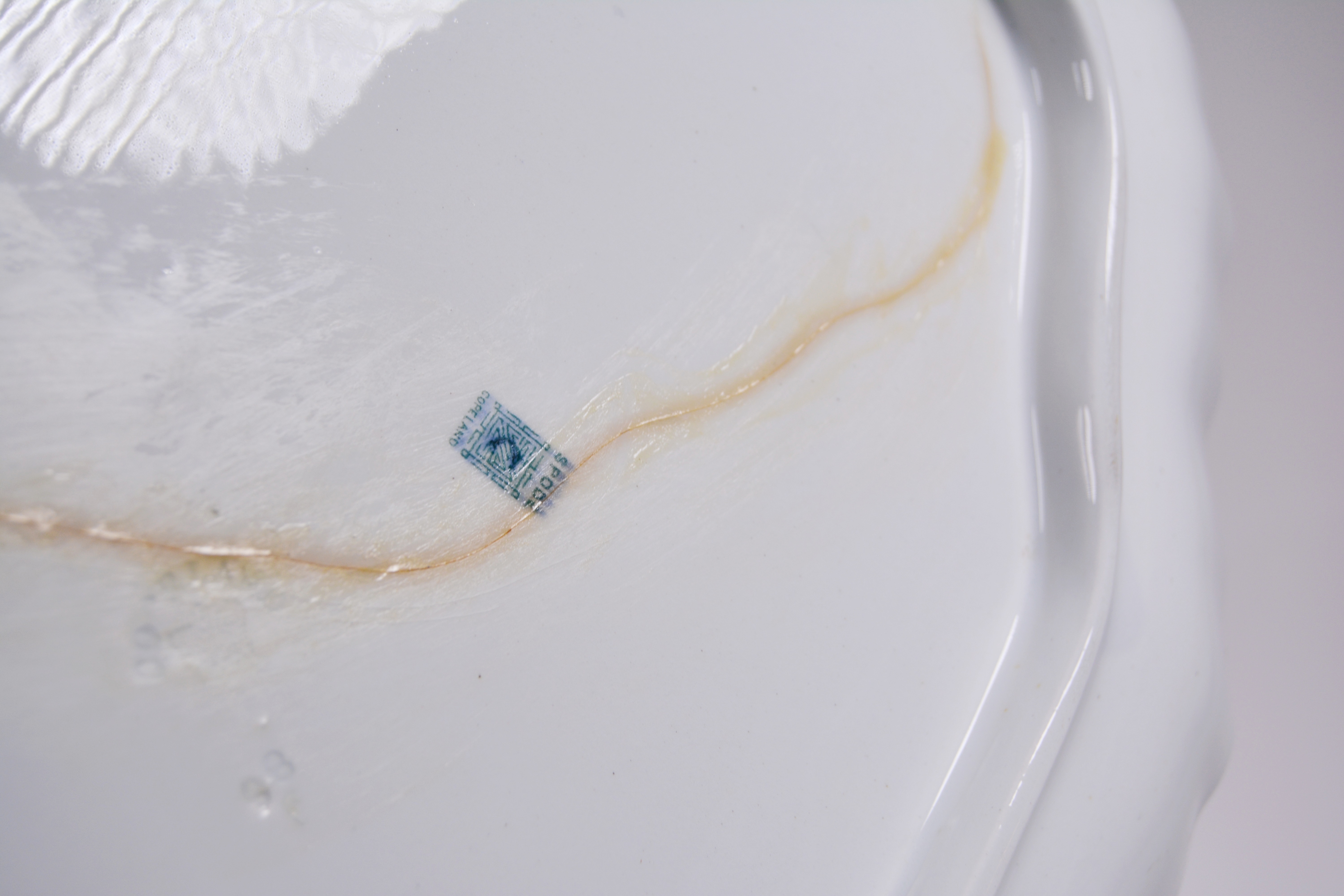 Antique Copeland Spode Pink and Gilt Porcelain Tea Set