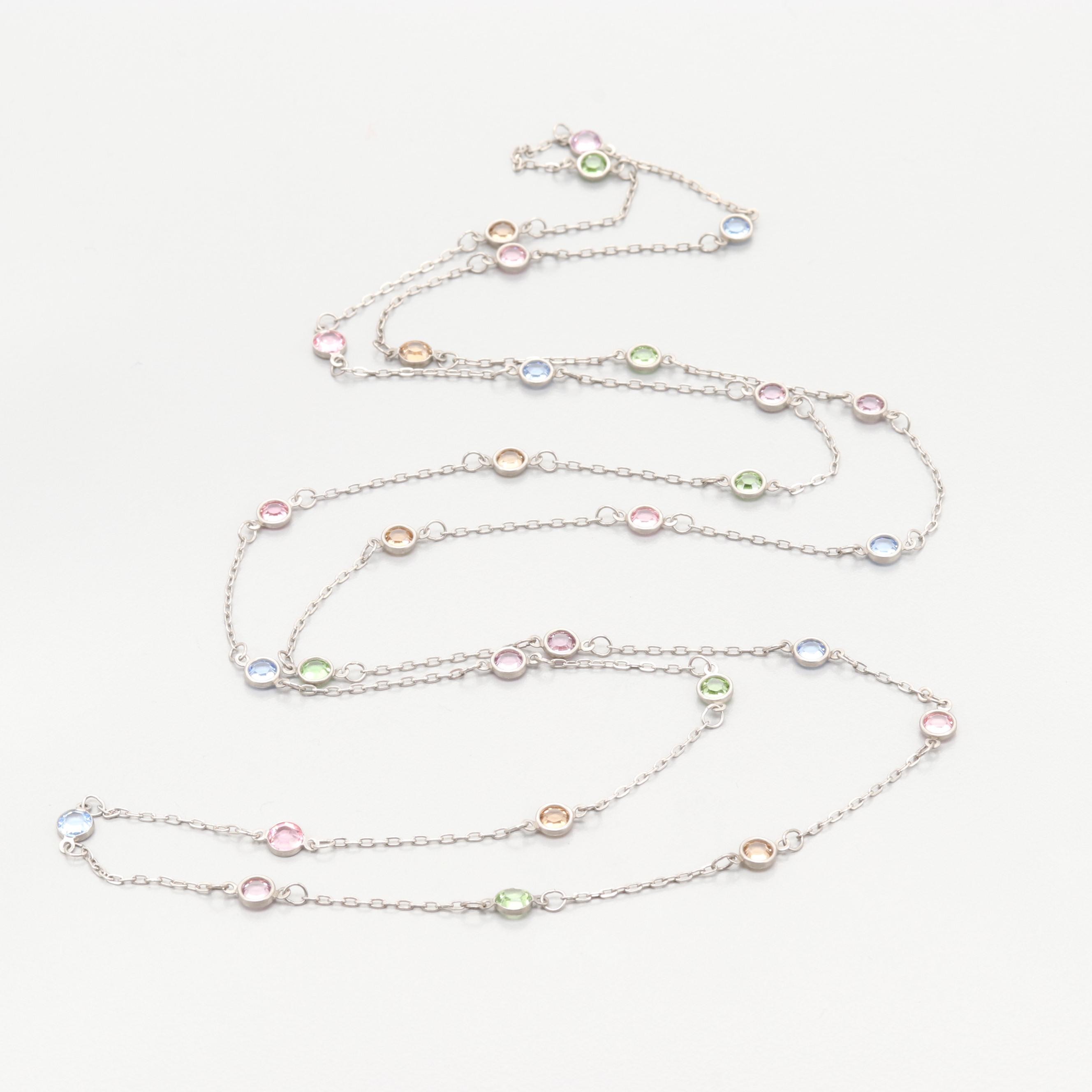 Assorted Sterling Silver Gemstone Costume Jewelry