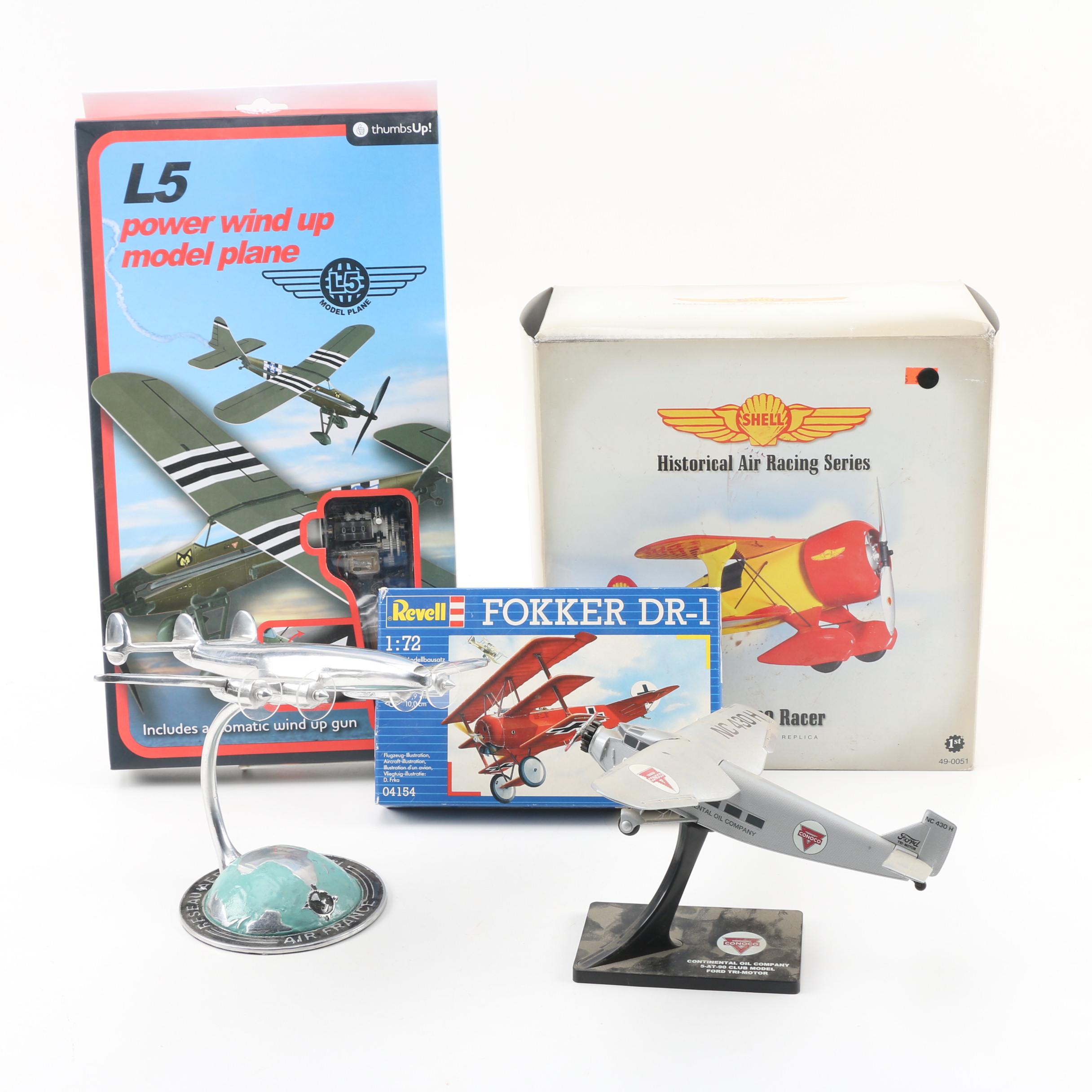 Fokker DR-1, Laird 400 Racer, and Other Airplane Scale Models