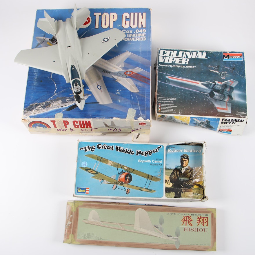 "Colonial Viper", "Top Gun", and Other Scale Model Kits