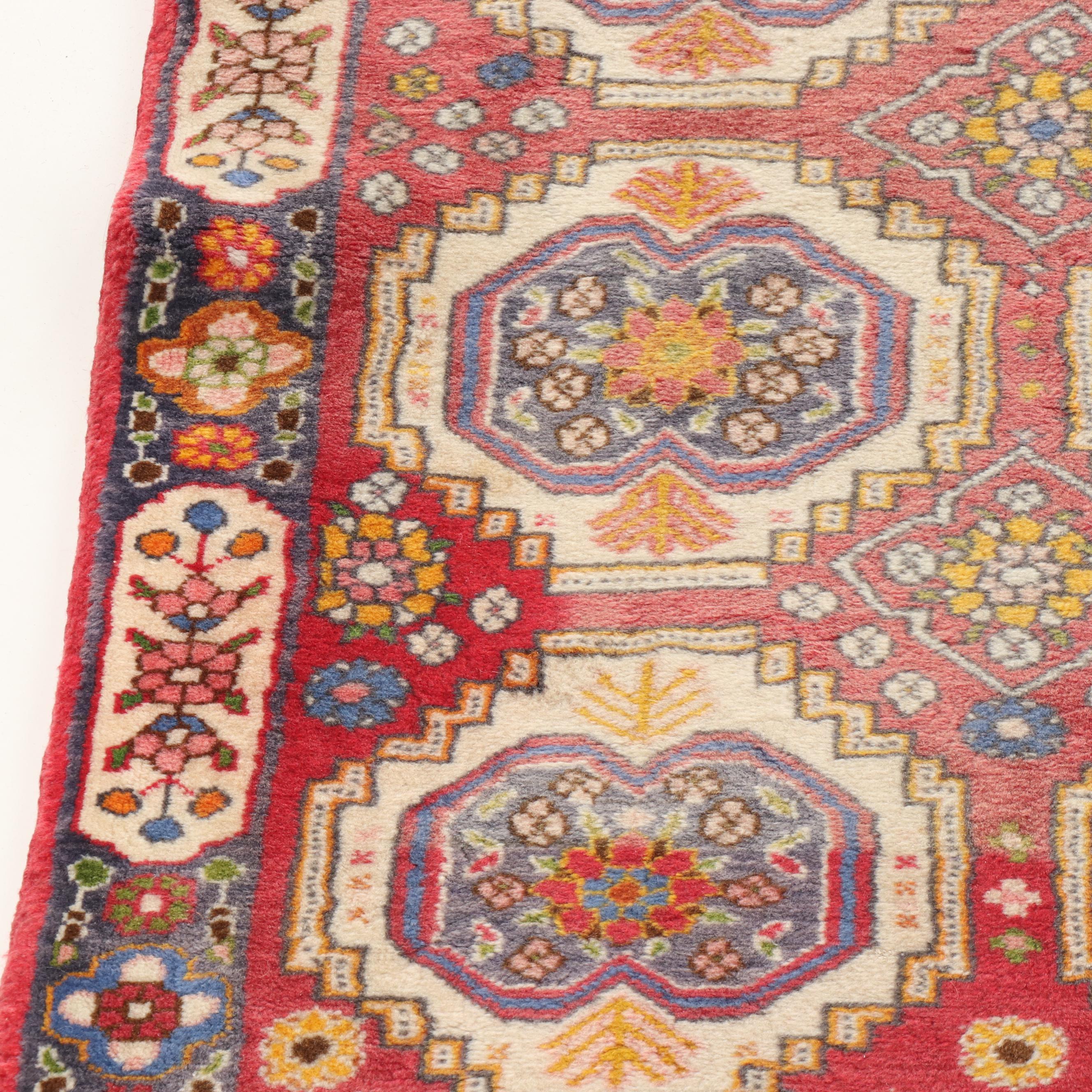 Hand-Knotted Persian Tabriz Wool Runner