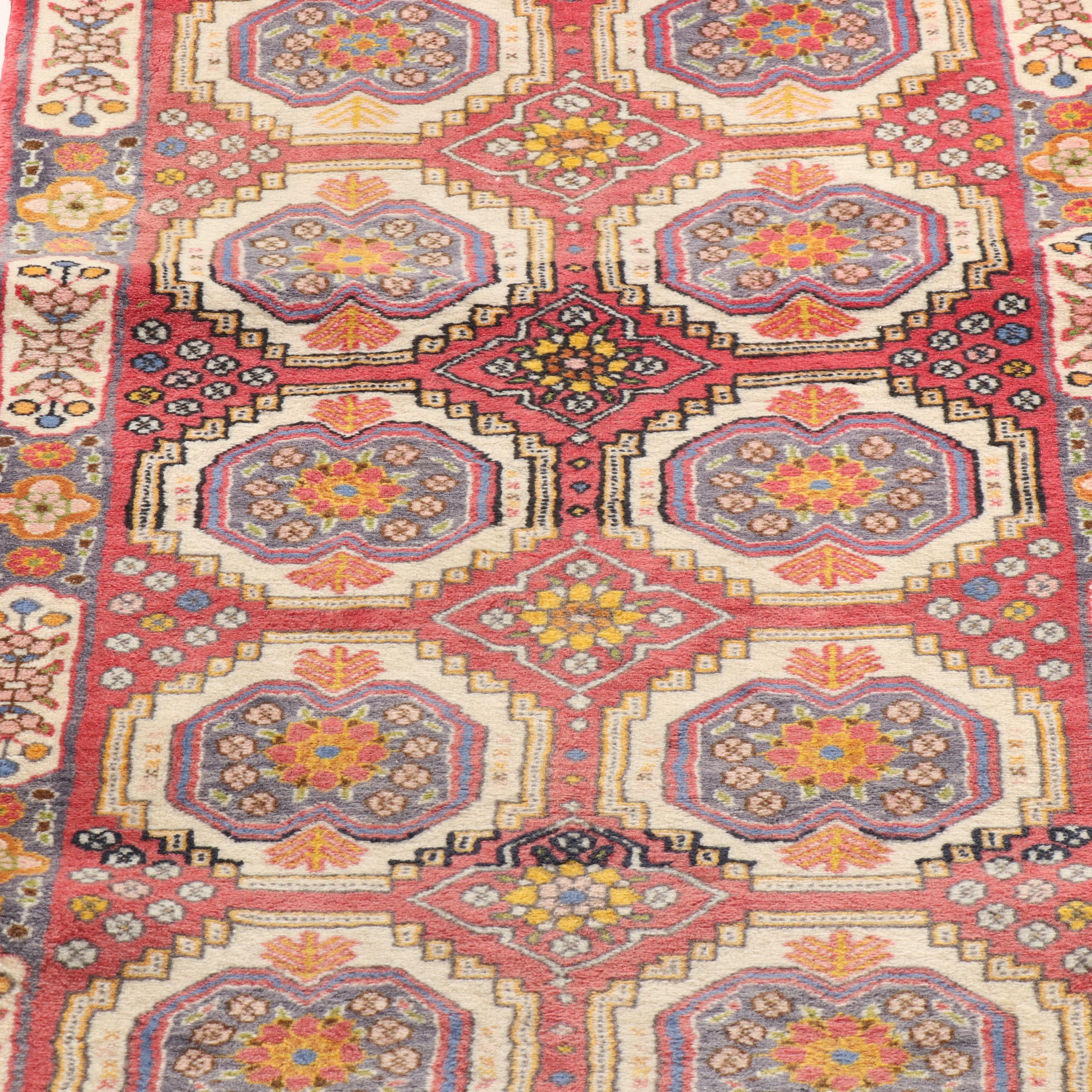 Hand-Knotted Persian Tabriz Wool Runner