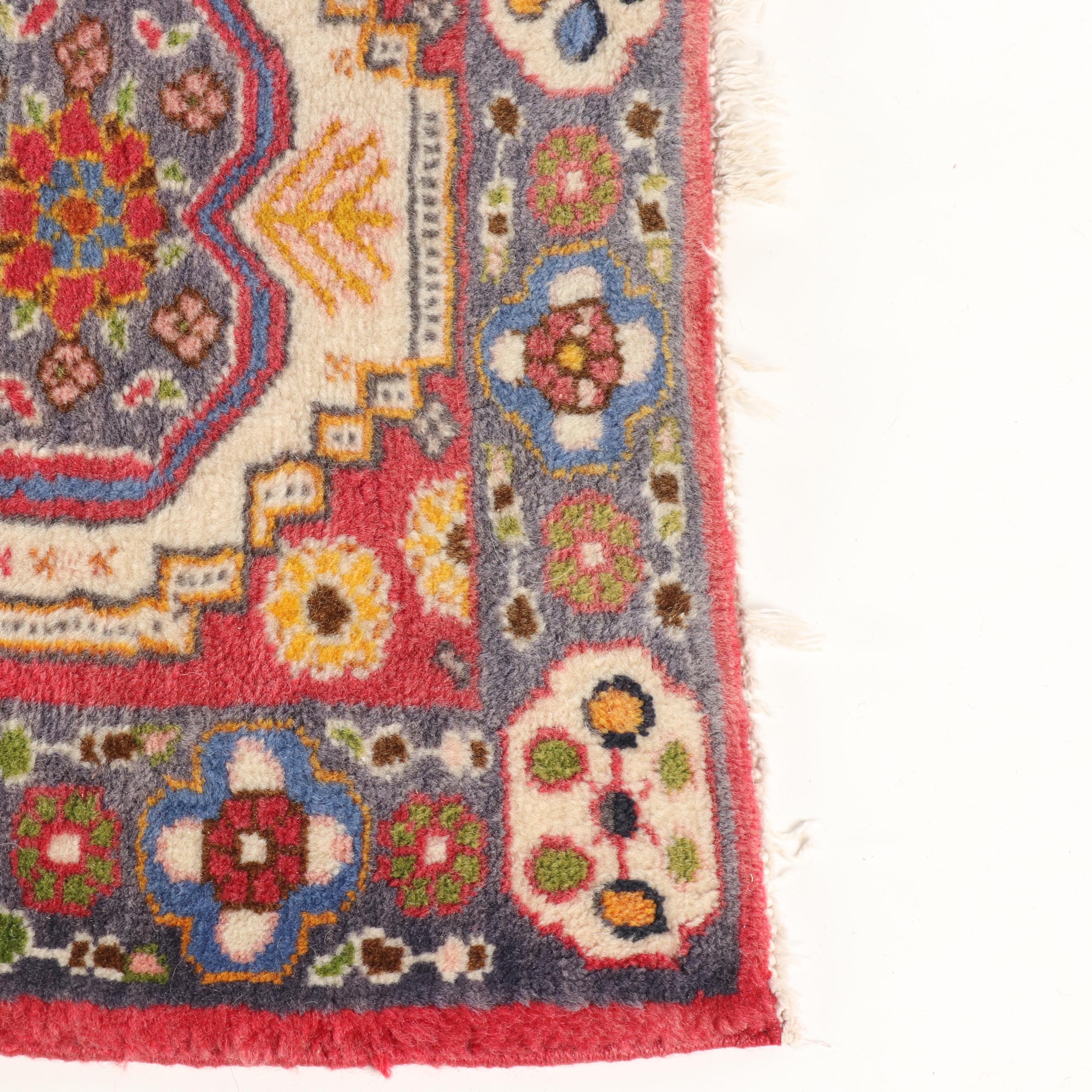 Hand-Knotted Persian Tabriz Wool Runner