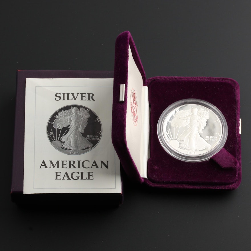 1987-S American Silver Eagle Proof Bullion Coin