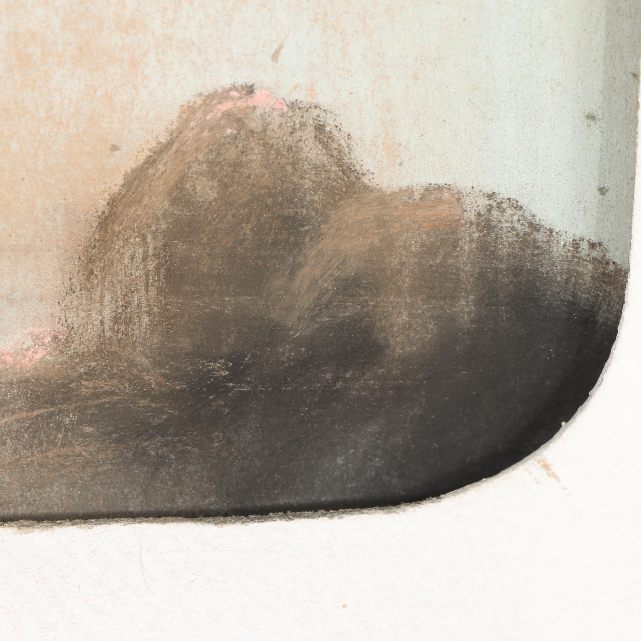 Chalk Pastel Landscape Drawing