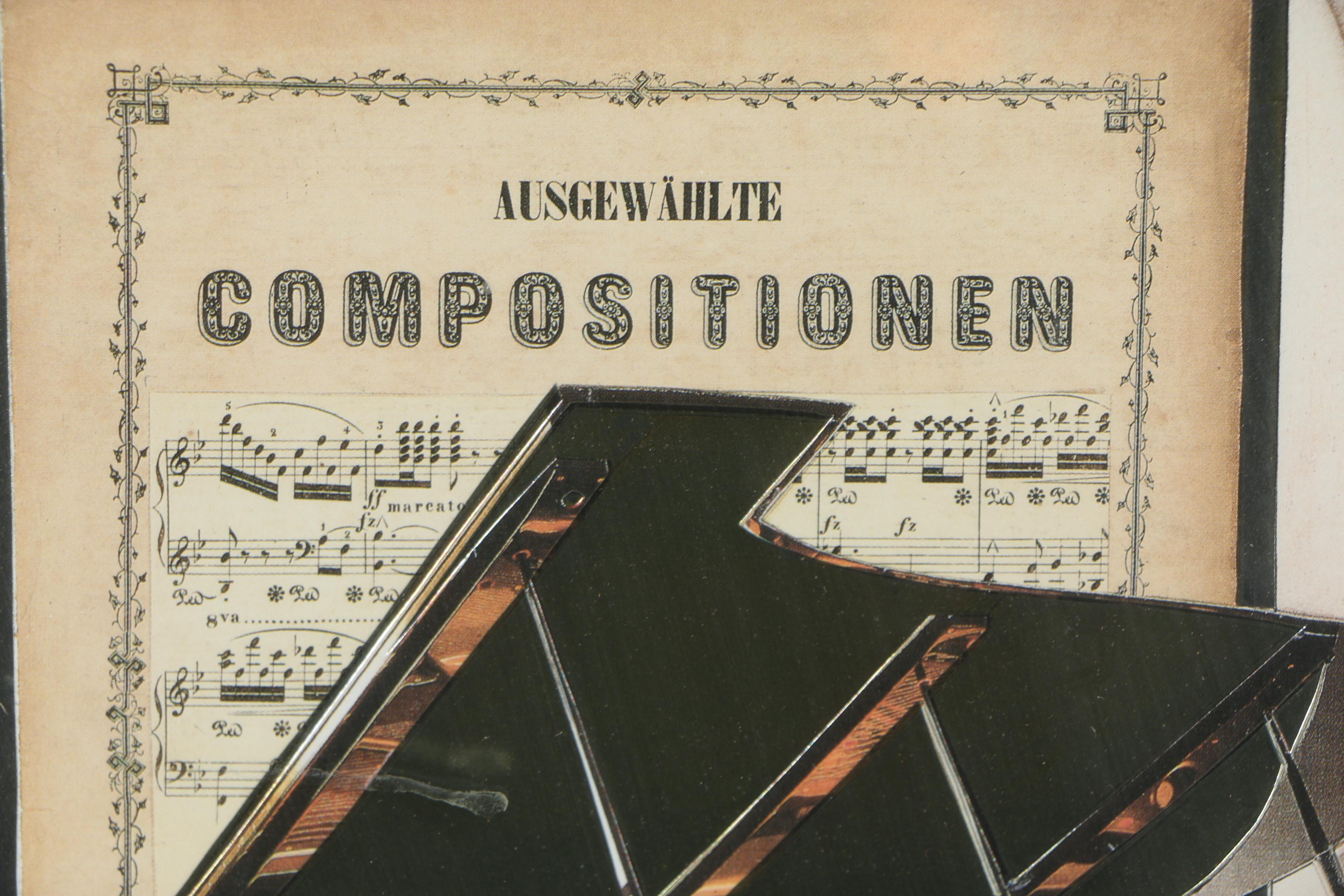 Armin Birkel Offset Lithograph "Studie fur Piano"