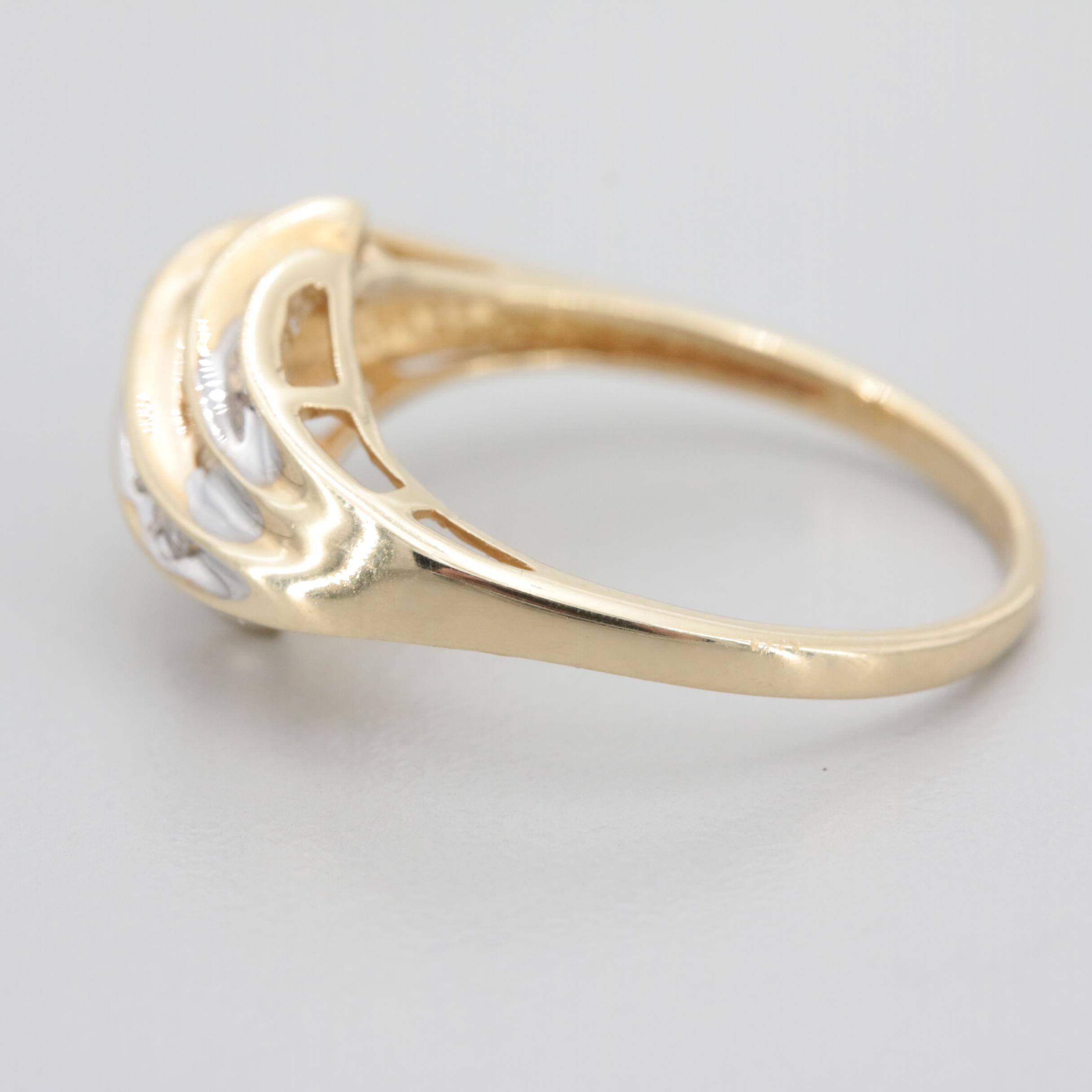 10K Yellow Gold Diamond Ring