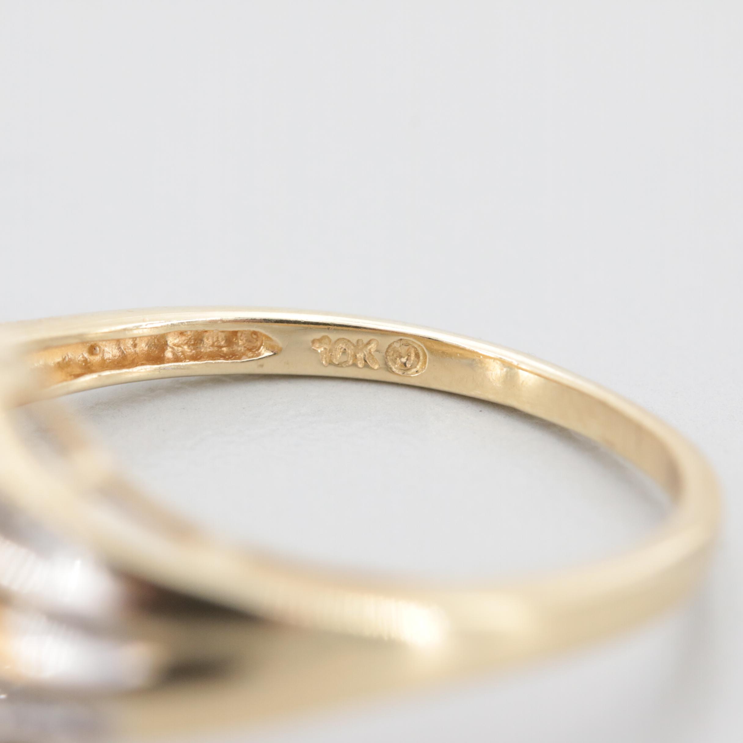 10K Yellow Gold Diamond Ring