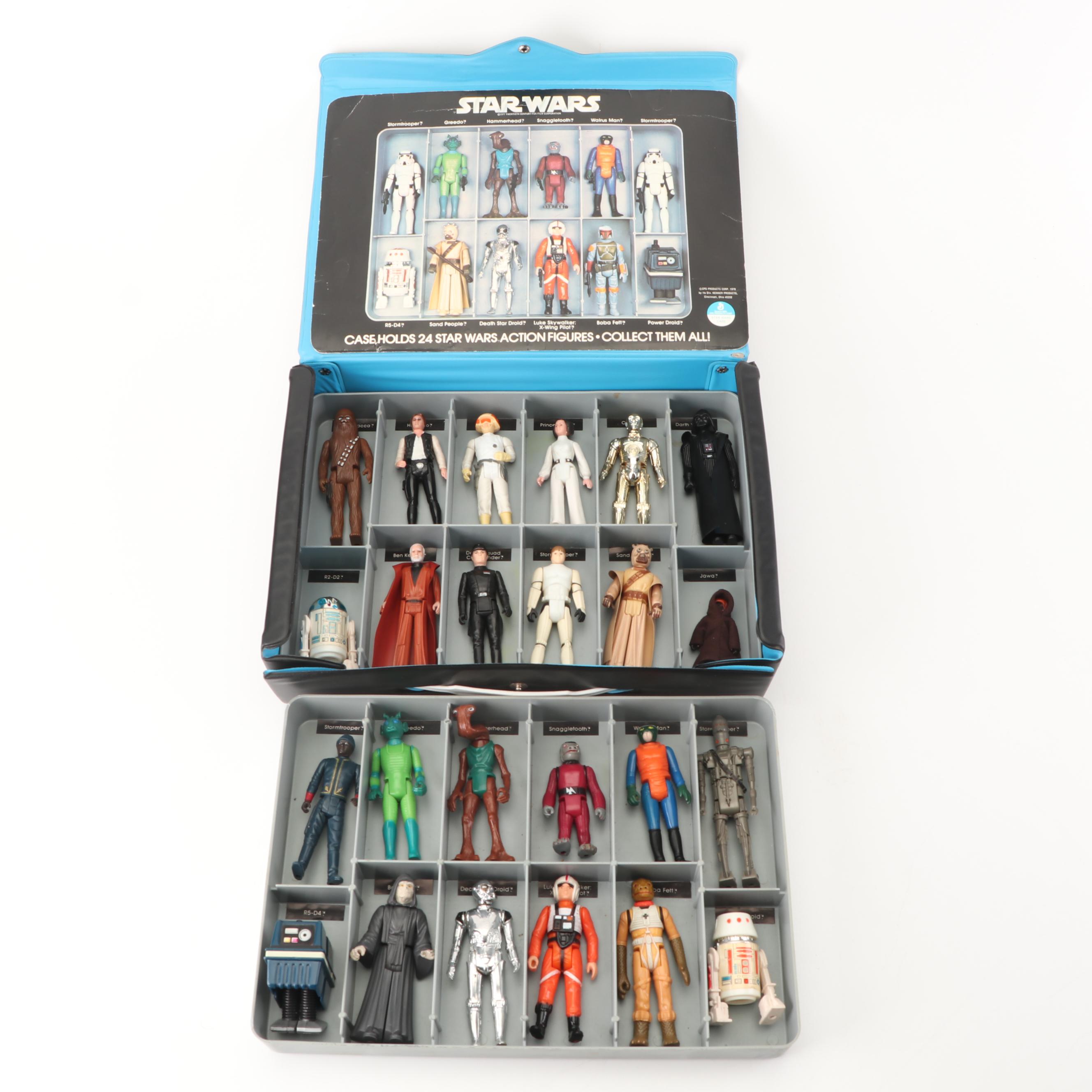 Kenner "Star Wars" Action Figures with Case, 1970s-1980s