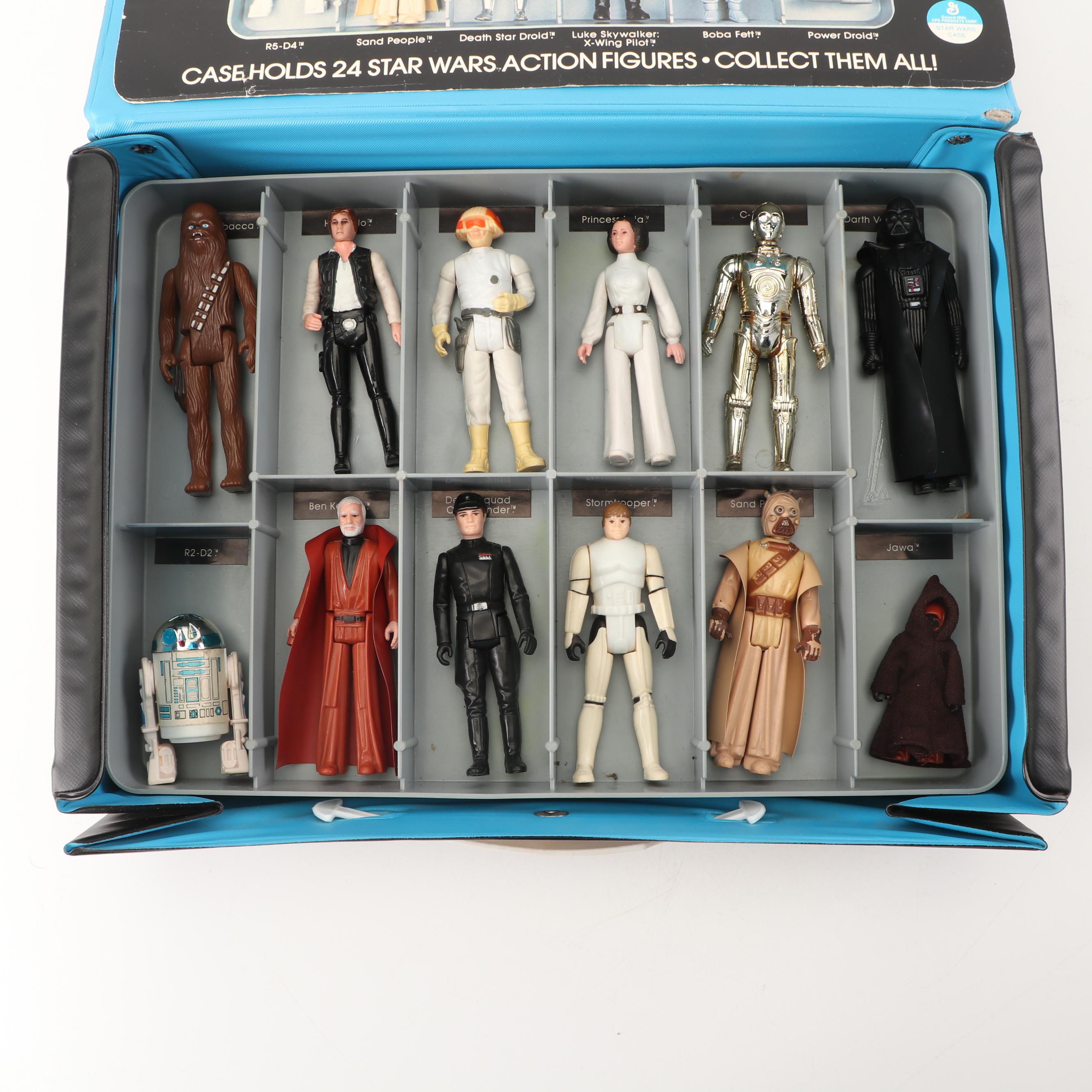 Kenner "Star Wars" Action Figures with Case, 1970s-1980s