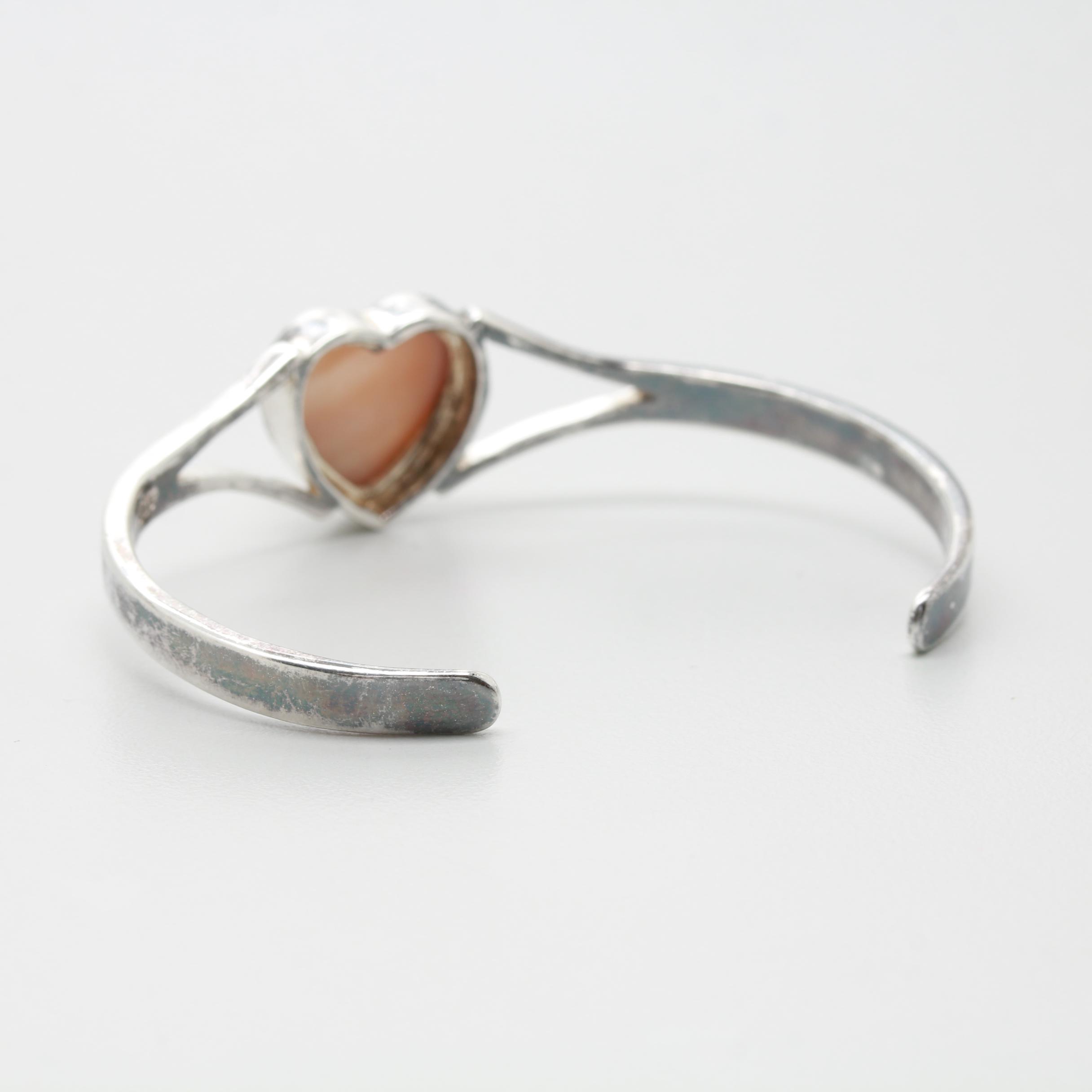 Sterling Silver Gemstone Bracelet and Tacori Cultured Pearl Earrings