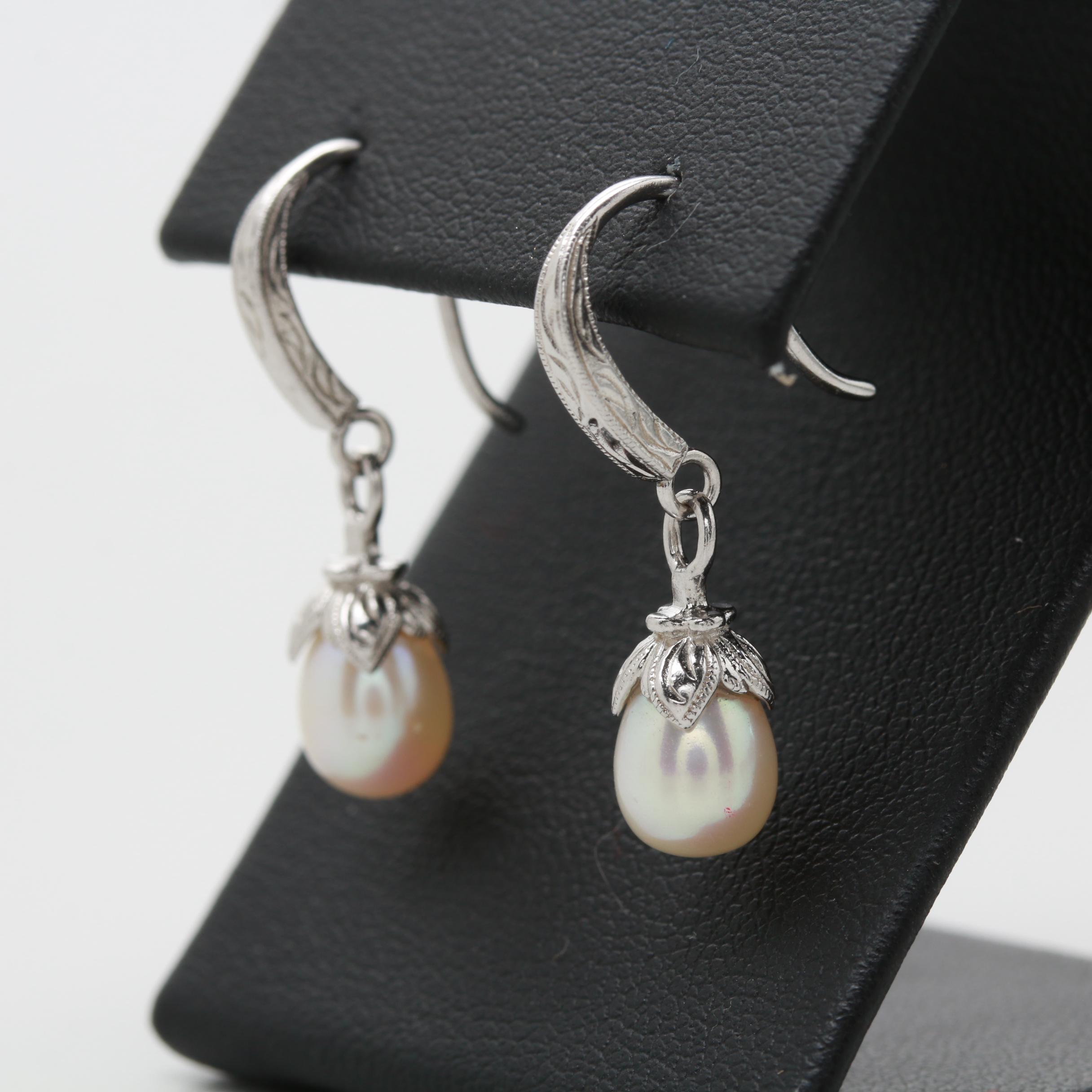 Sterling Silver Gemstone Bracelet and Tacori Cultured Pearl Earrings