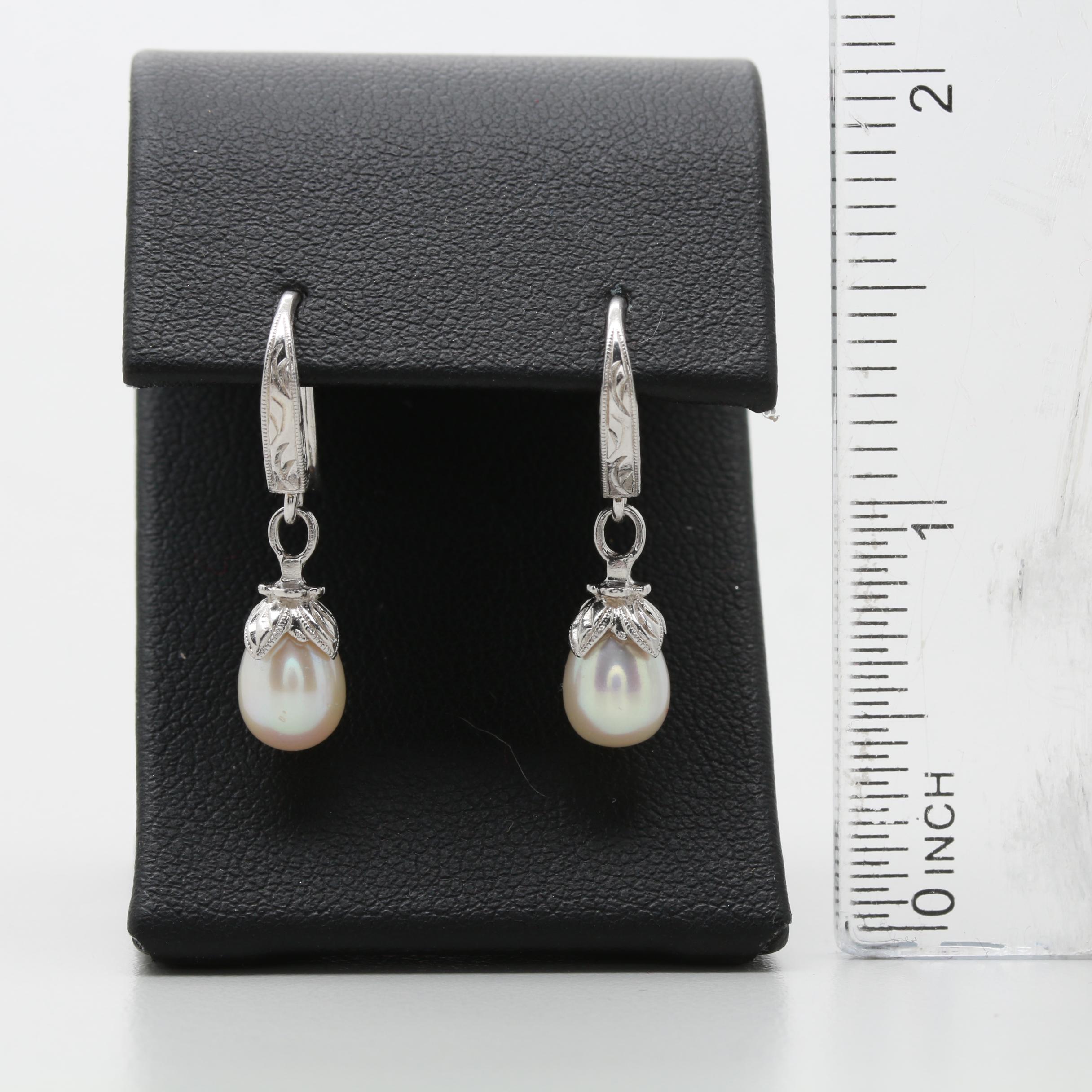 Sterling Silver Gemstone Bracelet and Tacori Cultured Pearl Earrings