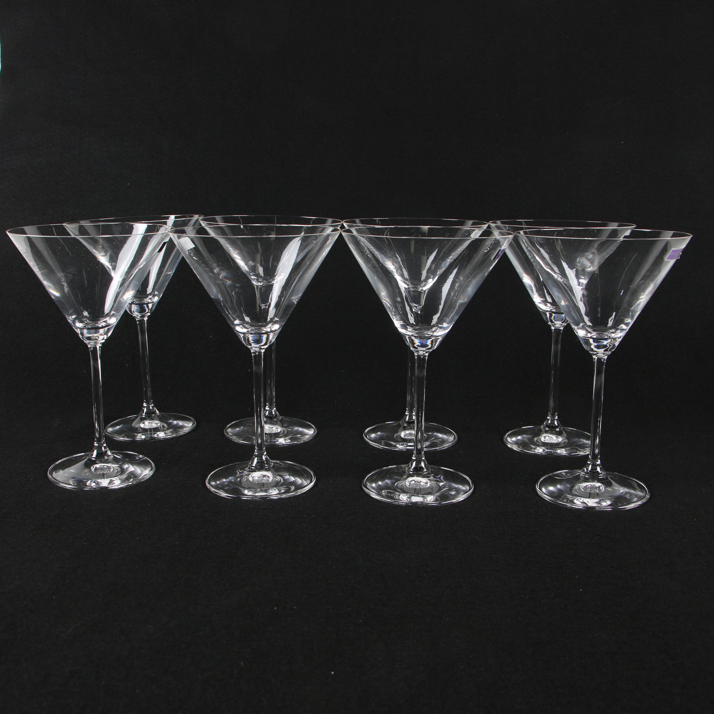 Marquis by Waterford Martini Glasses with "Brookside" Iced Beverage Set