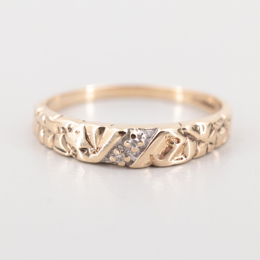 10K Yellow Gold Diamond Ring