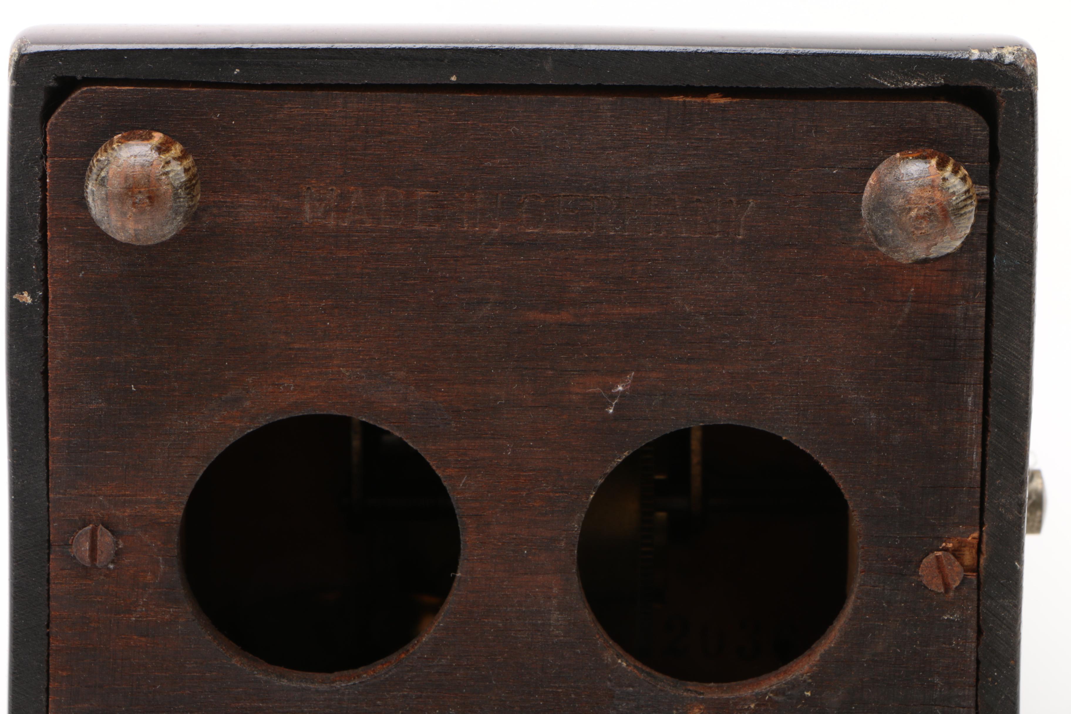 Vintage M.C. Tilley & Co. Wooden Trunk with Sheet Music and Wittner Metronome