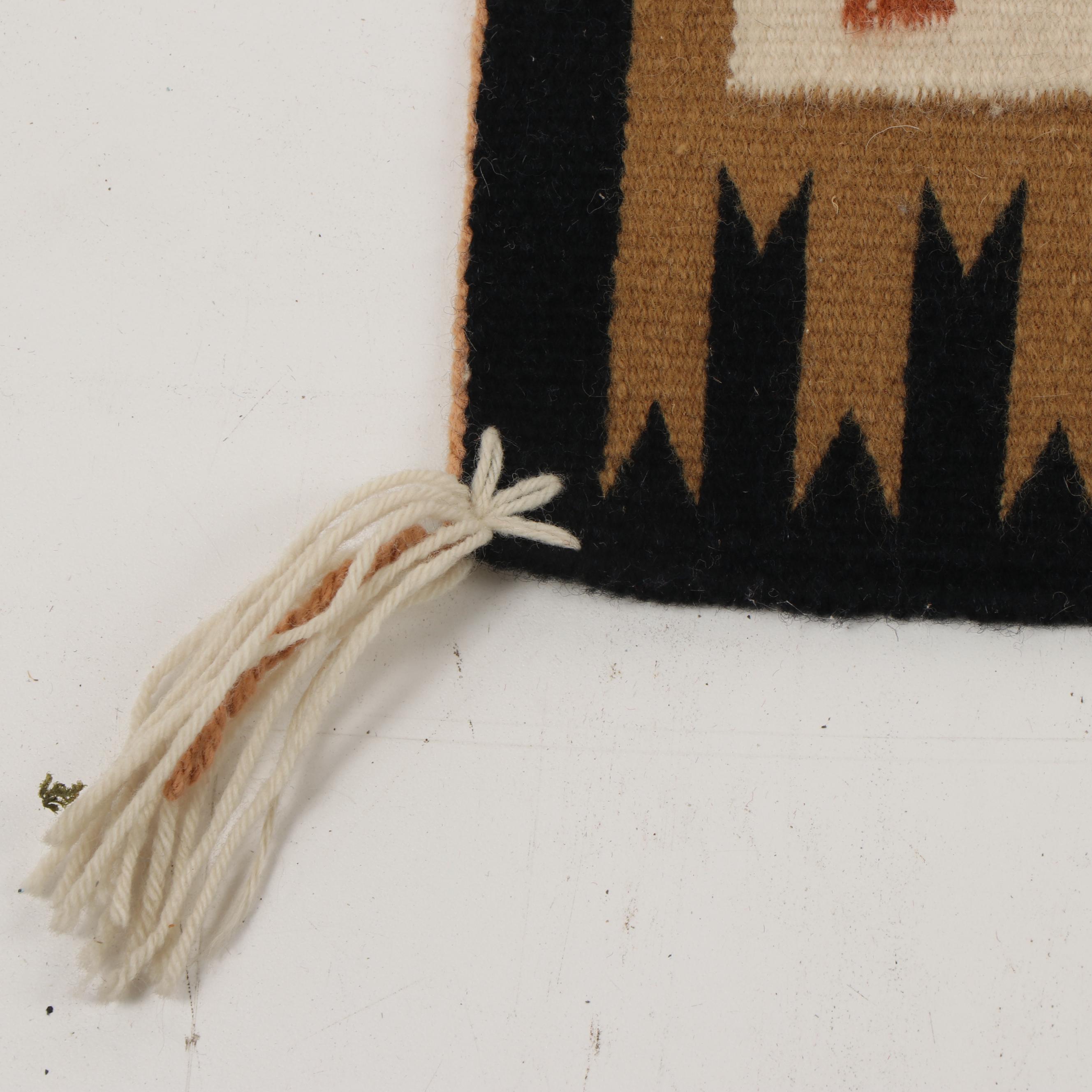Navajo Style Wool Weaving of Yei bi Chei Ceremony