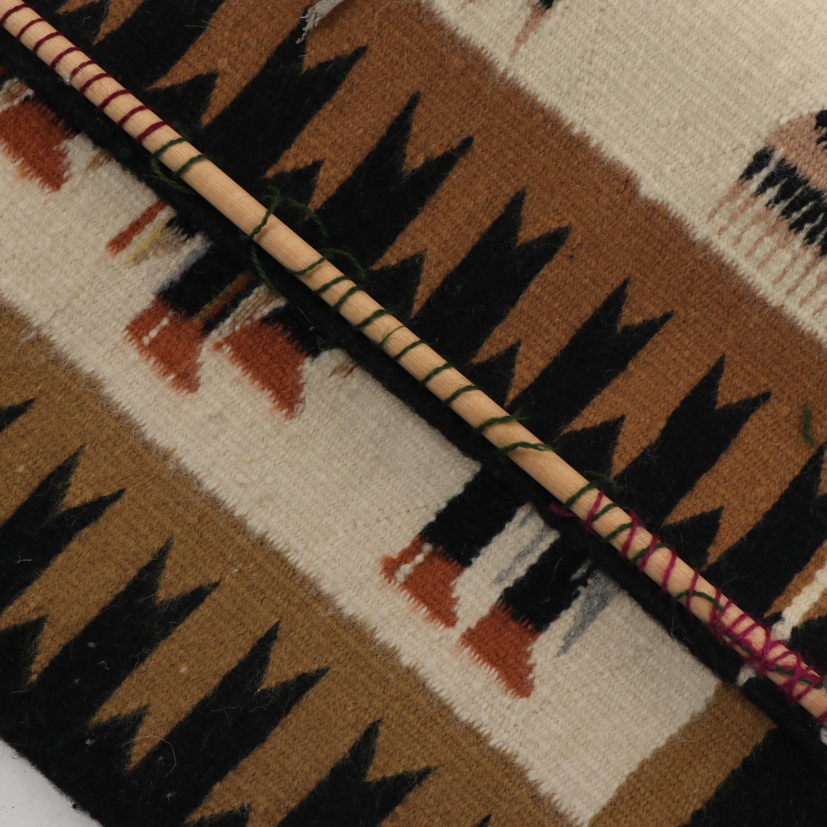 Navajo Style Wool Weaving of Yei bi Chei Ceremony
