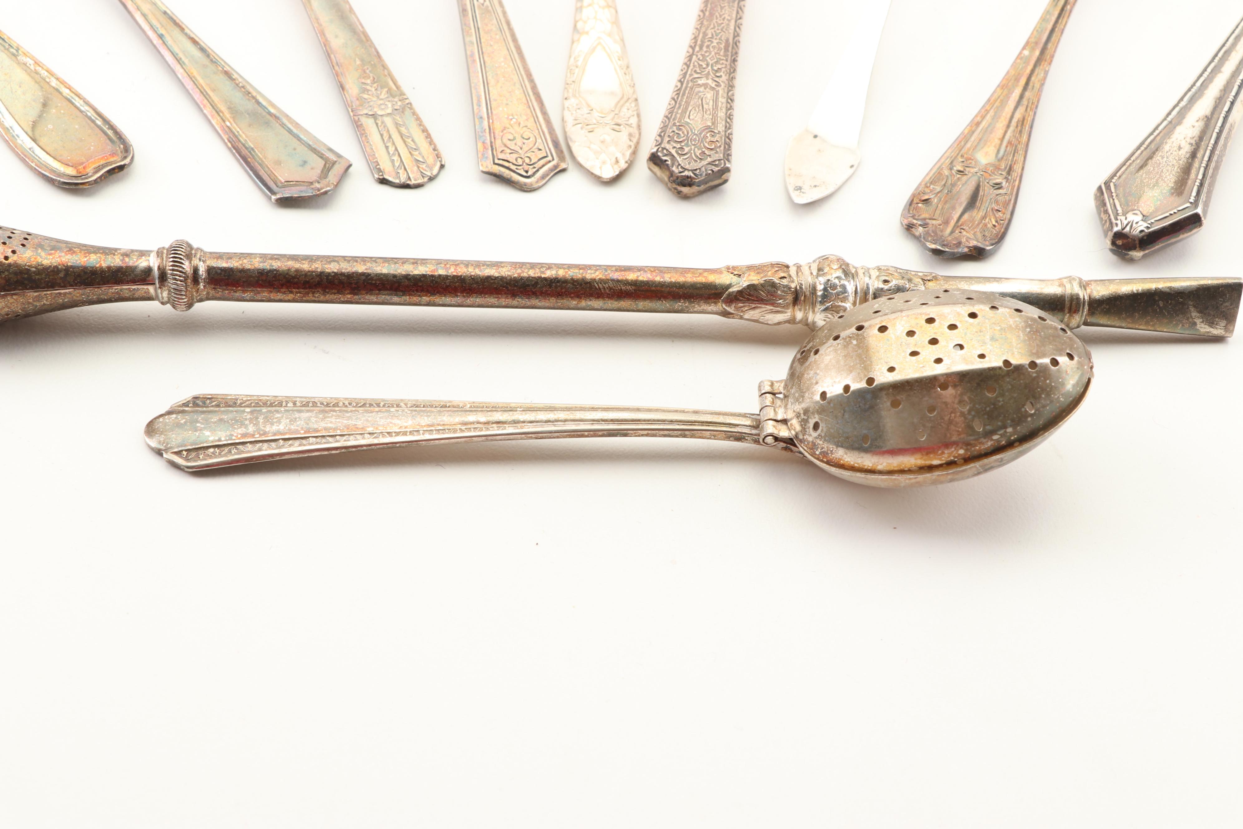 Silver Plate and Sterling Tea Infusers with Alpacca Silver Yerba Mate Straw