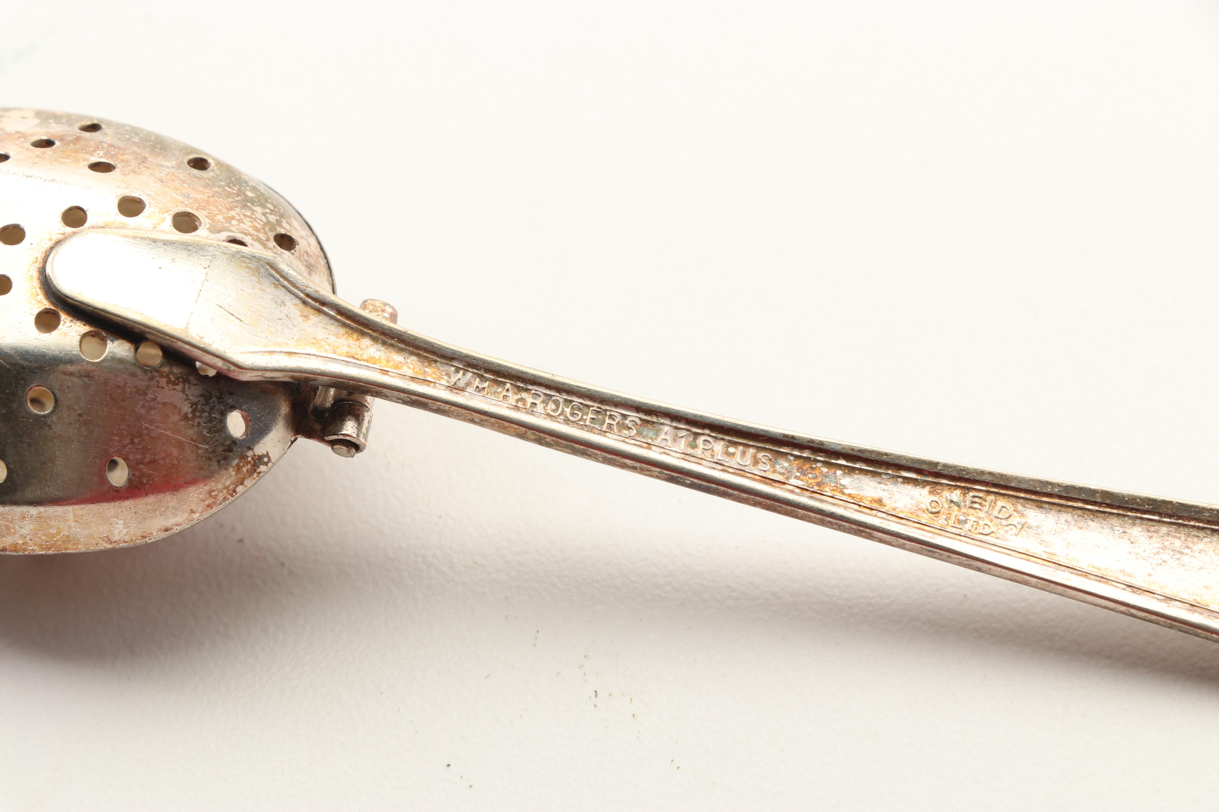 Silver Plate and Sterling Tea Infusers with Alpacca Silver Yerba Mate Straw