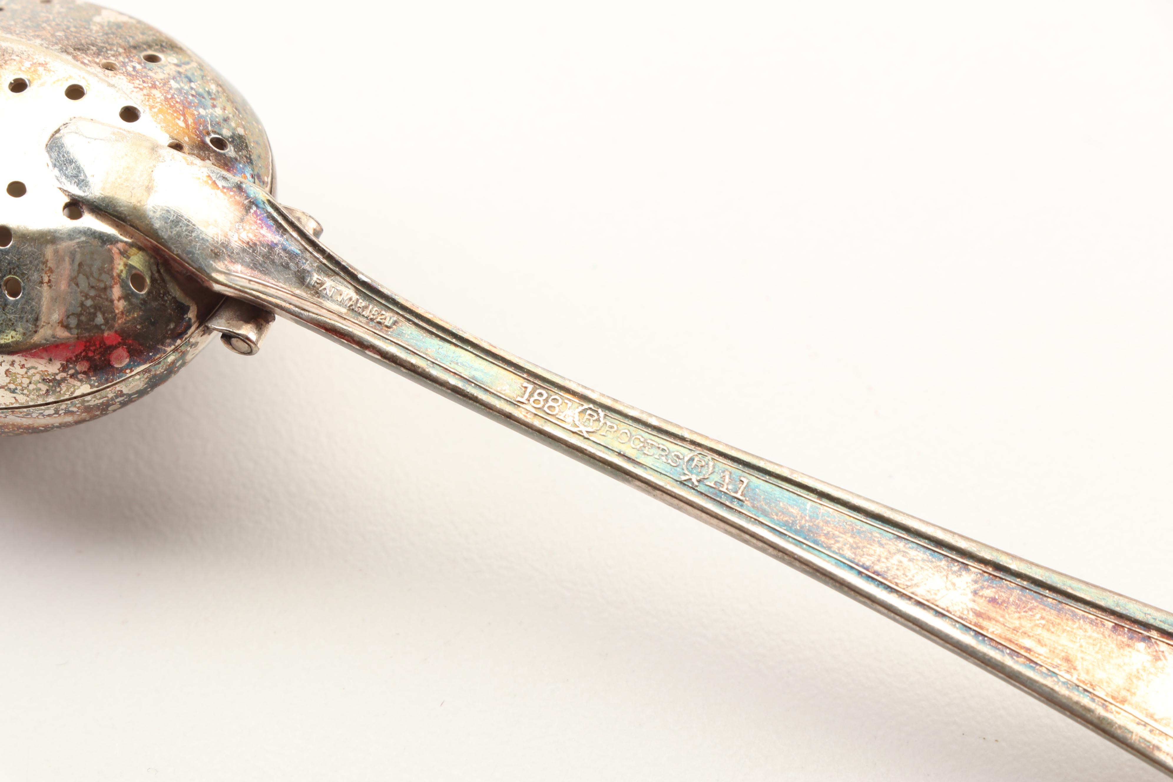 Silver Plate and Sterling Tea Infusers with Alpacca Silver Yerba Mate Straw